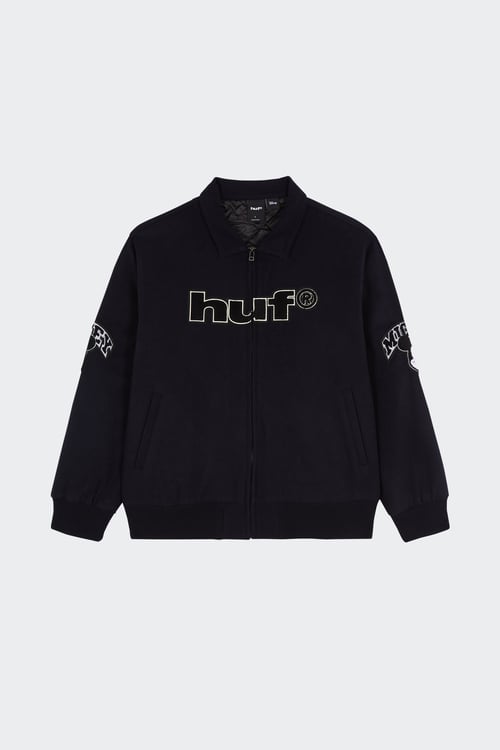 Huf - Bomber - Taille M Bleu homme