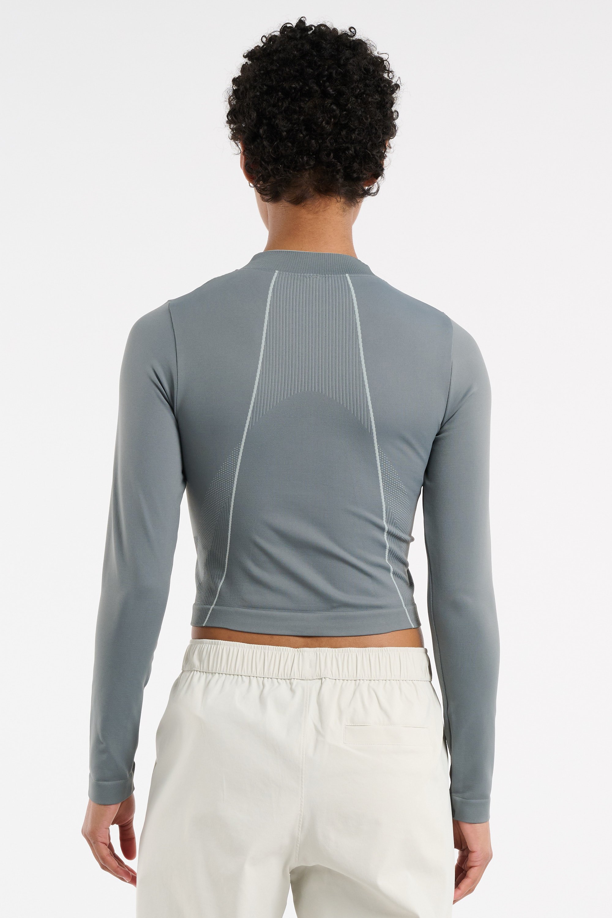 Regular-fit round-neck cotton T-shirt Grey