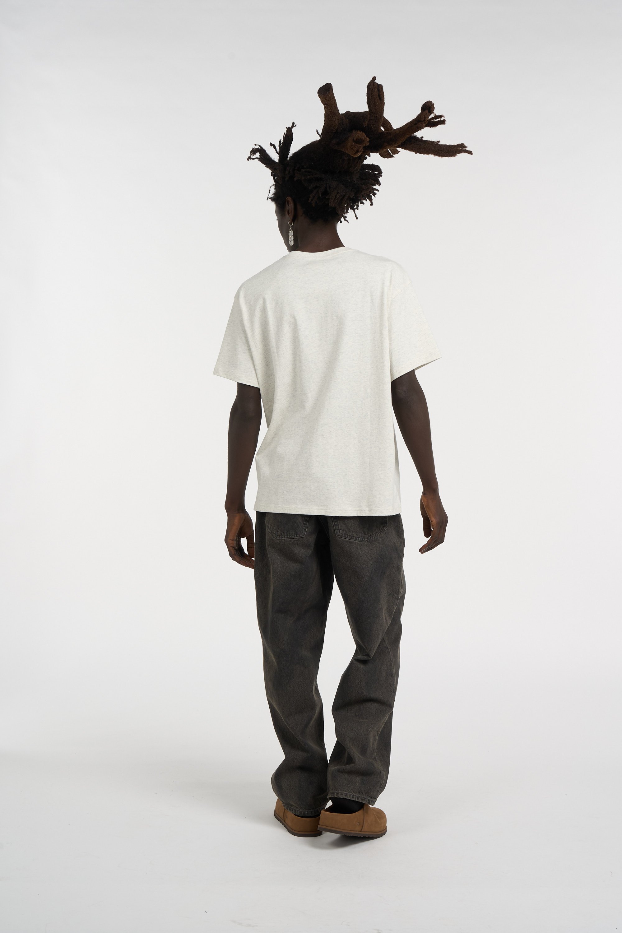 Regular-fit round-neck cotton T-shirt | Beige THISISNEVERTHAT Men