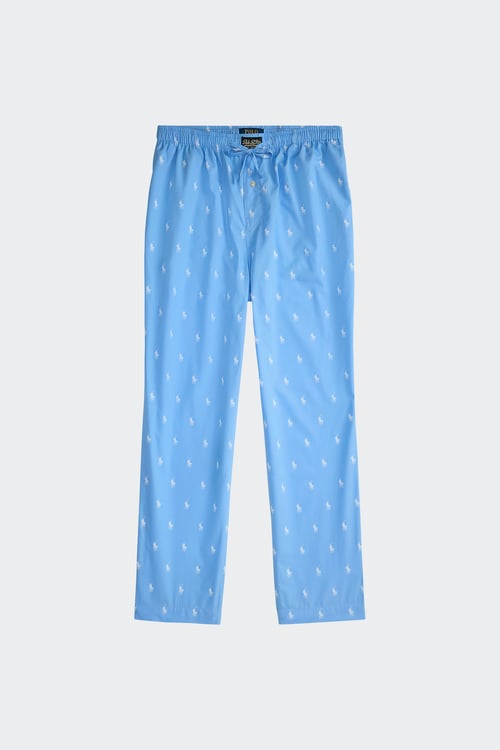 Polo - Pantalon de pyjama - Taille M Bleu