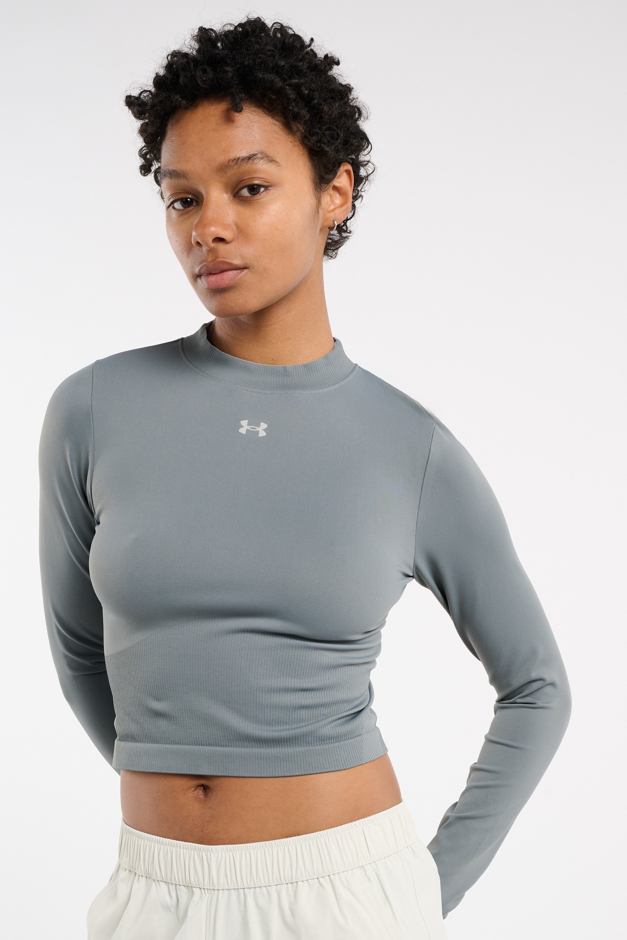 Regular-fit round-neck cotton T-shirt UNDER ARMOUR Grey