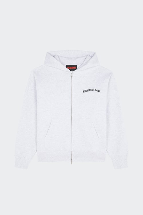 Sweat oversize à capuche en coton - Taille M Gris
