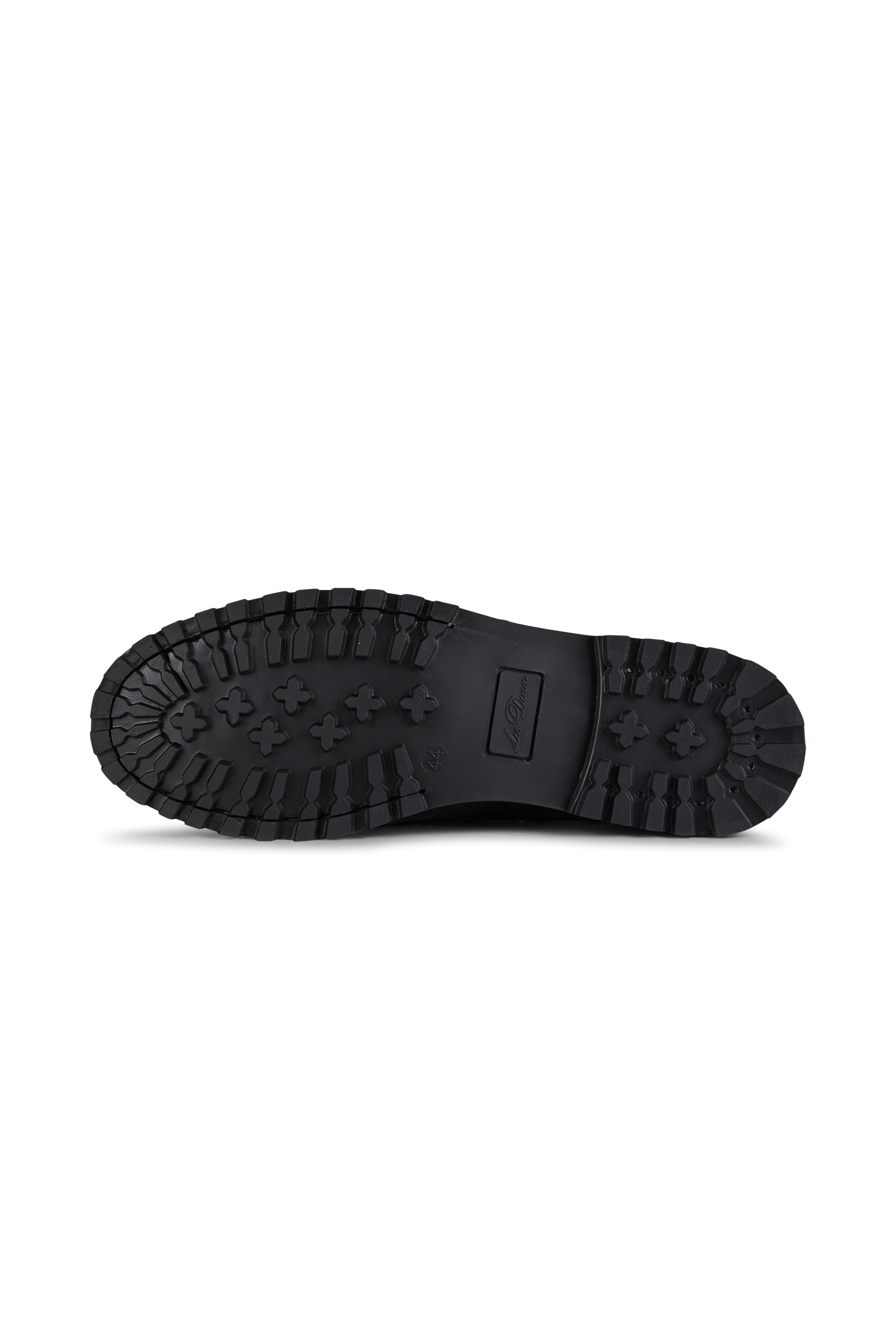 Leather deck shoes | Black LES DEUX Men