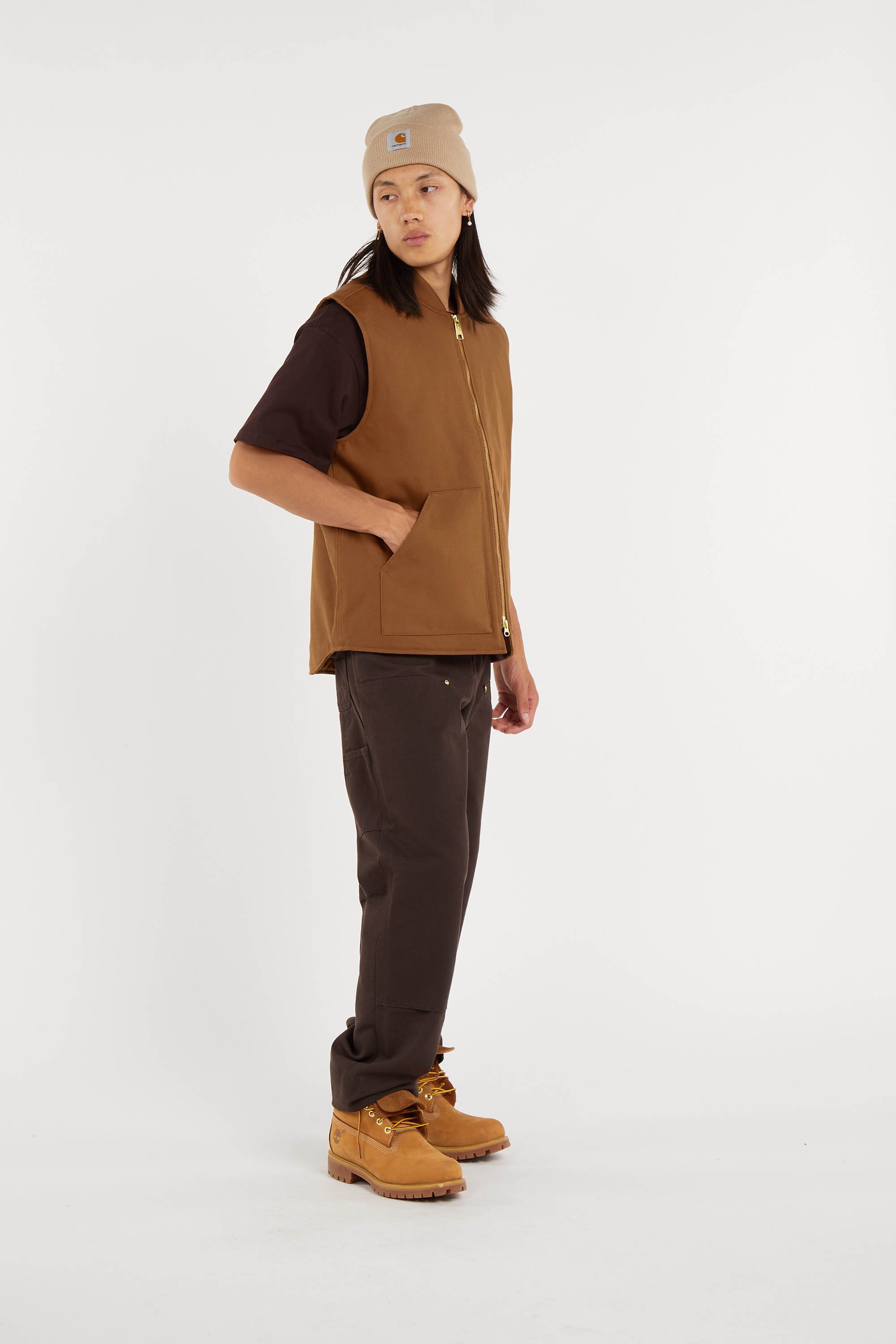 Sleeveless Jacket CARHARTT WIP Brown
