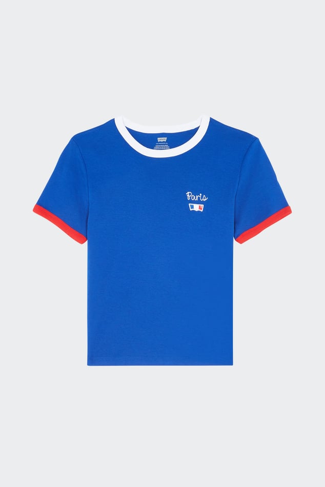 T shirt Graphic Ringer Rickie Bleu Levi s Femme Citadium