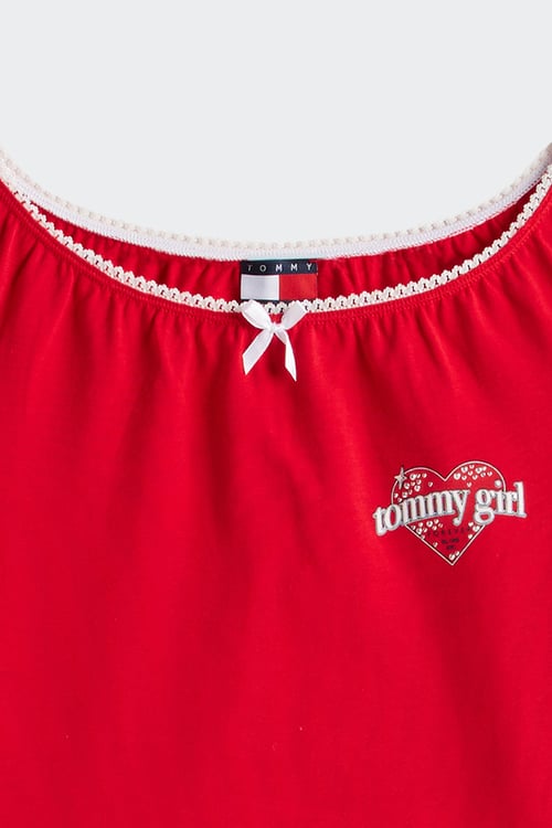 TOMMY JEANS T-shirt Rouge