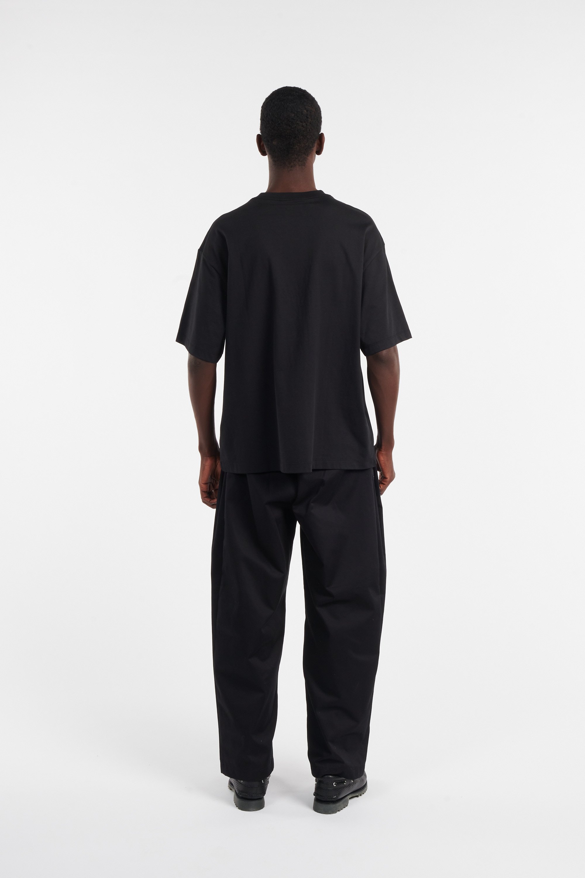 Regular-fit round-neck cotton T-shirt | Black by CALVIN KLEIN Regular-fit round-neck cotton T-shirt Black