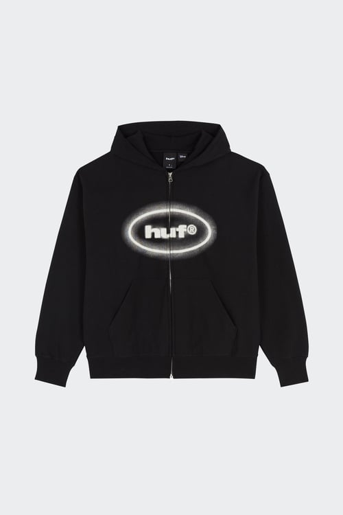 Hoodie zippé - Taille L Noir