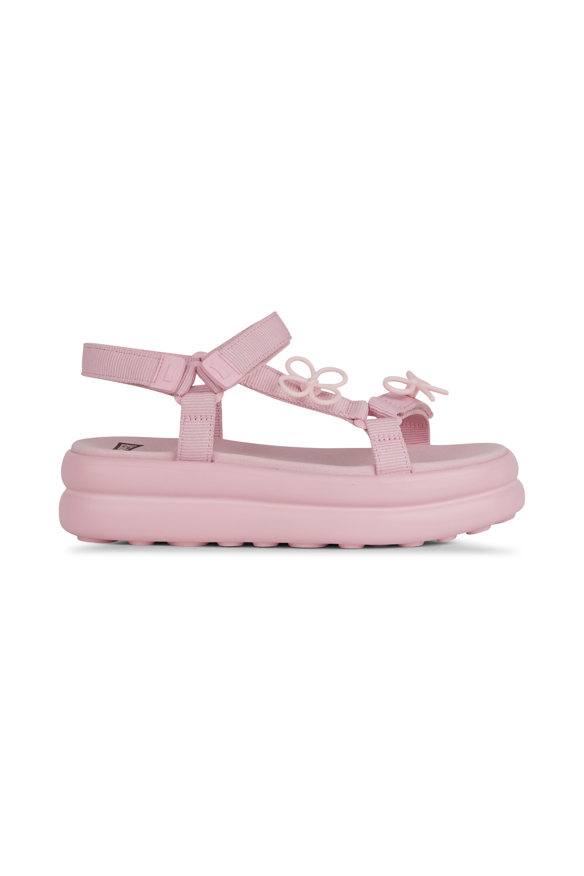 Flat furry sheepskin sandals Pink
