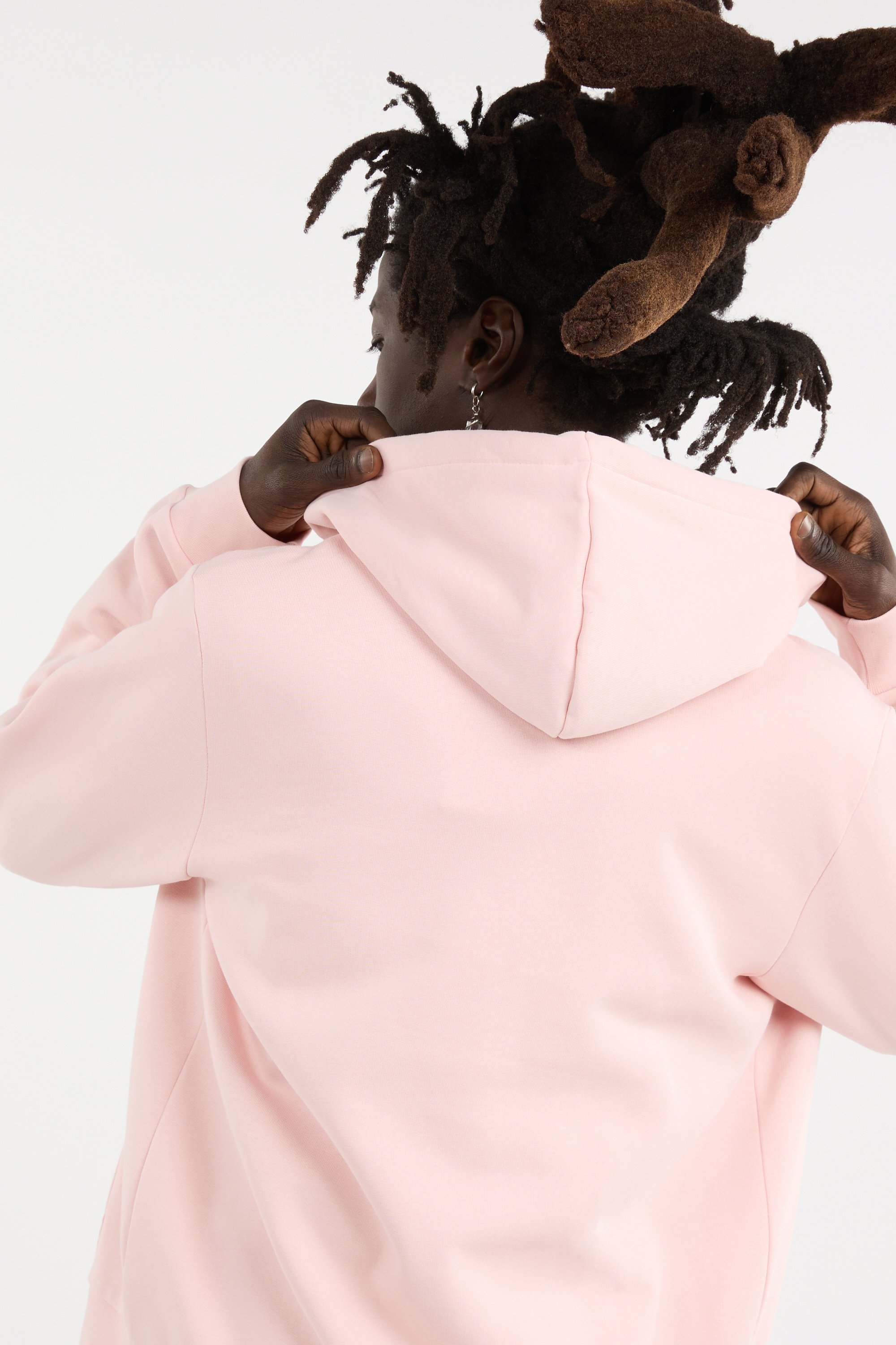 Hoodie zippé Rose
