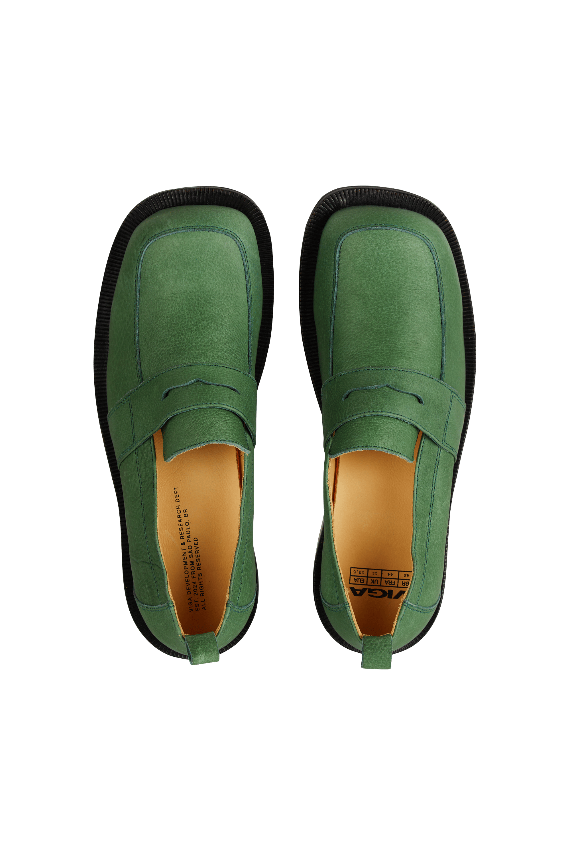 Leather deck shoes | Green VIGA Men