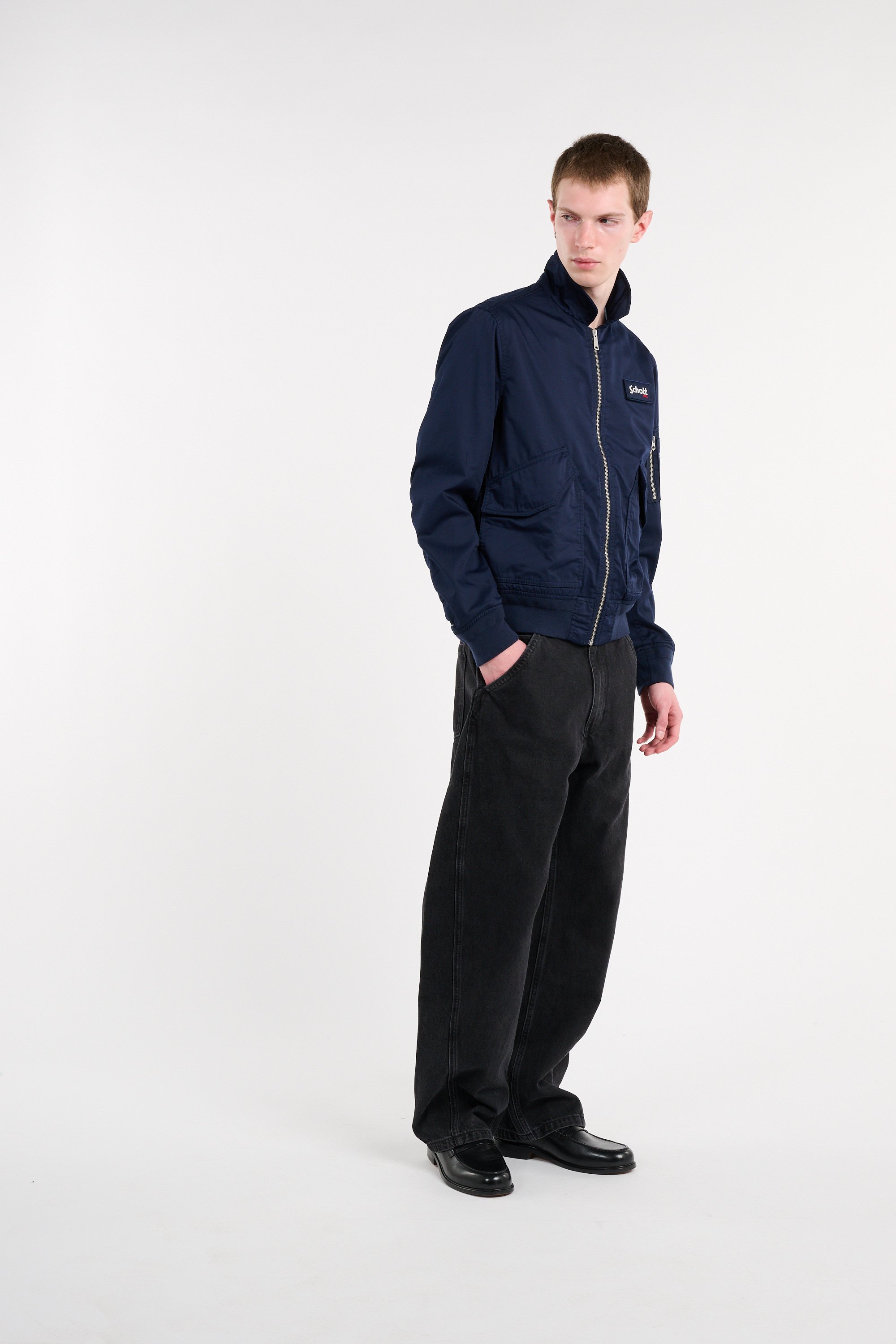 Blouson SCHOTT Bleu