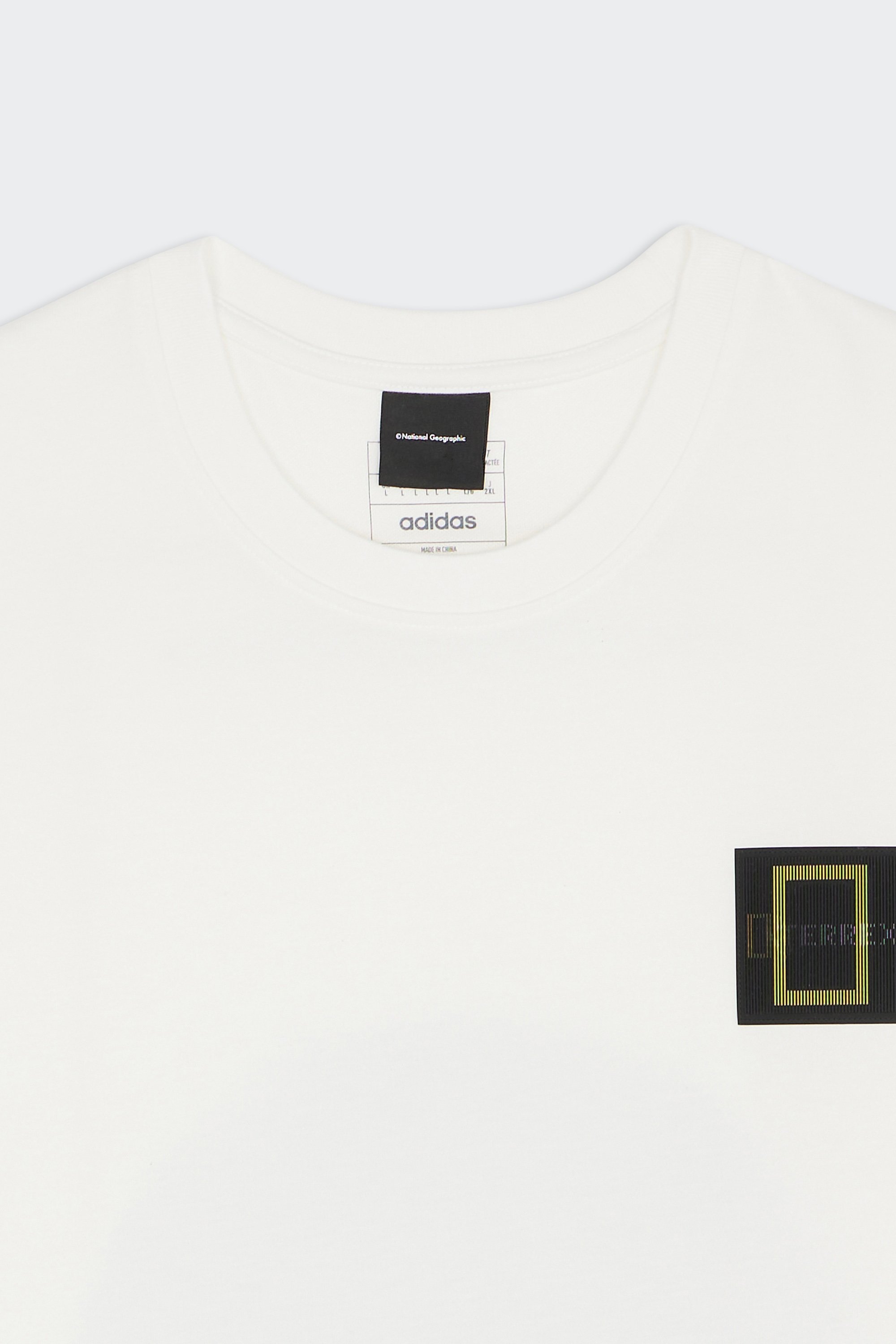Regular-fit round-neck cotton T-shirt | White by ADIDAS Regular-fit round-neck cotton T-shirt White
