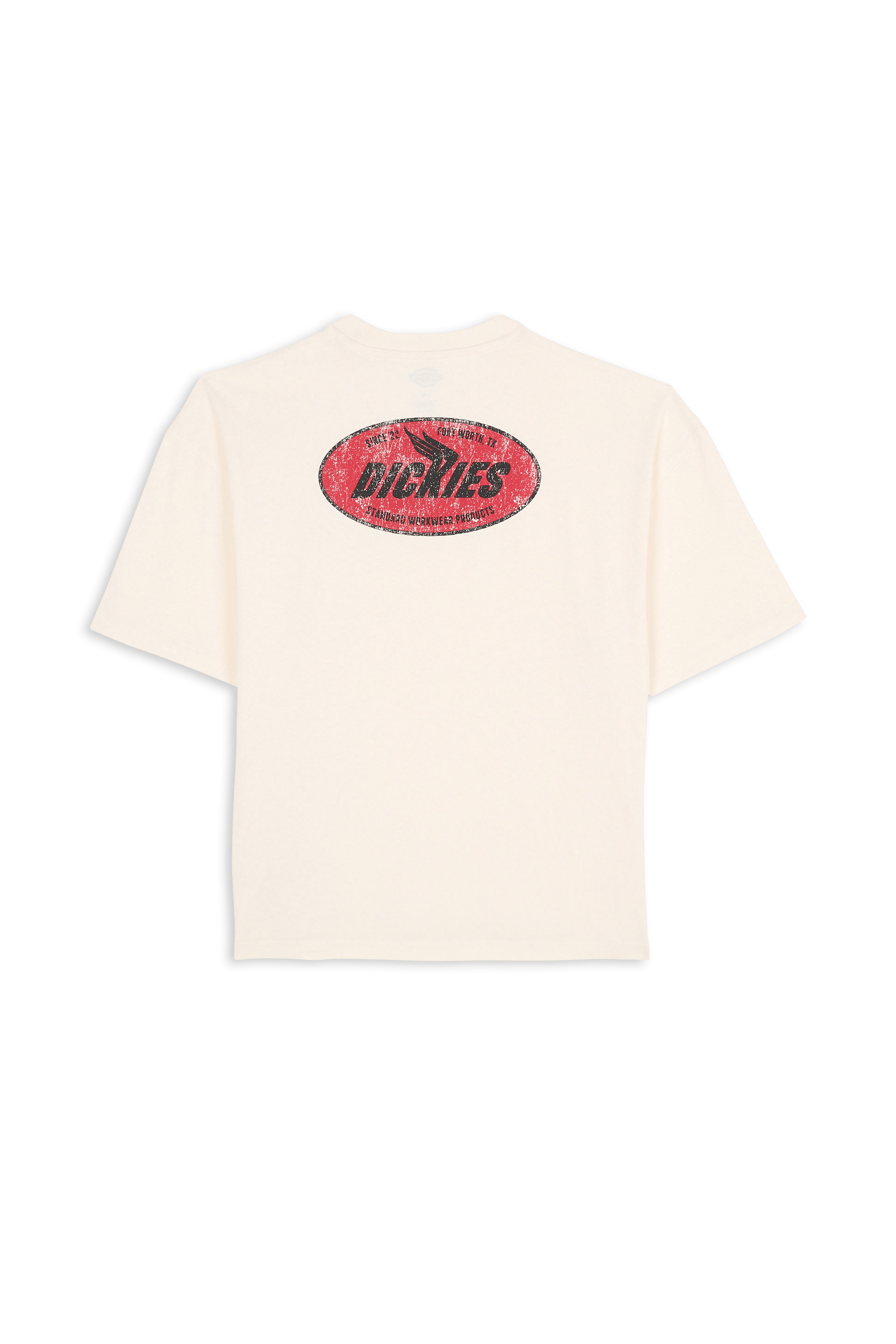 Regular-fit round-neck cotton T-shirt DICKIES Beige