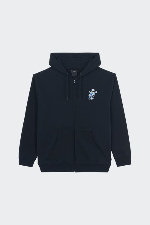Hoodie zippé - Taille L Noir