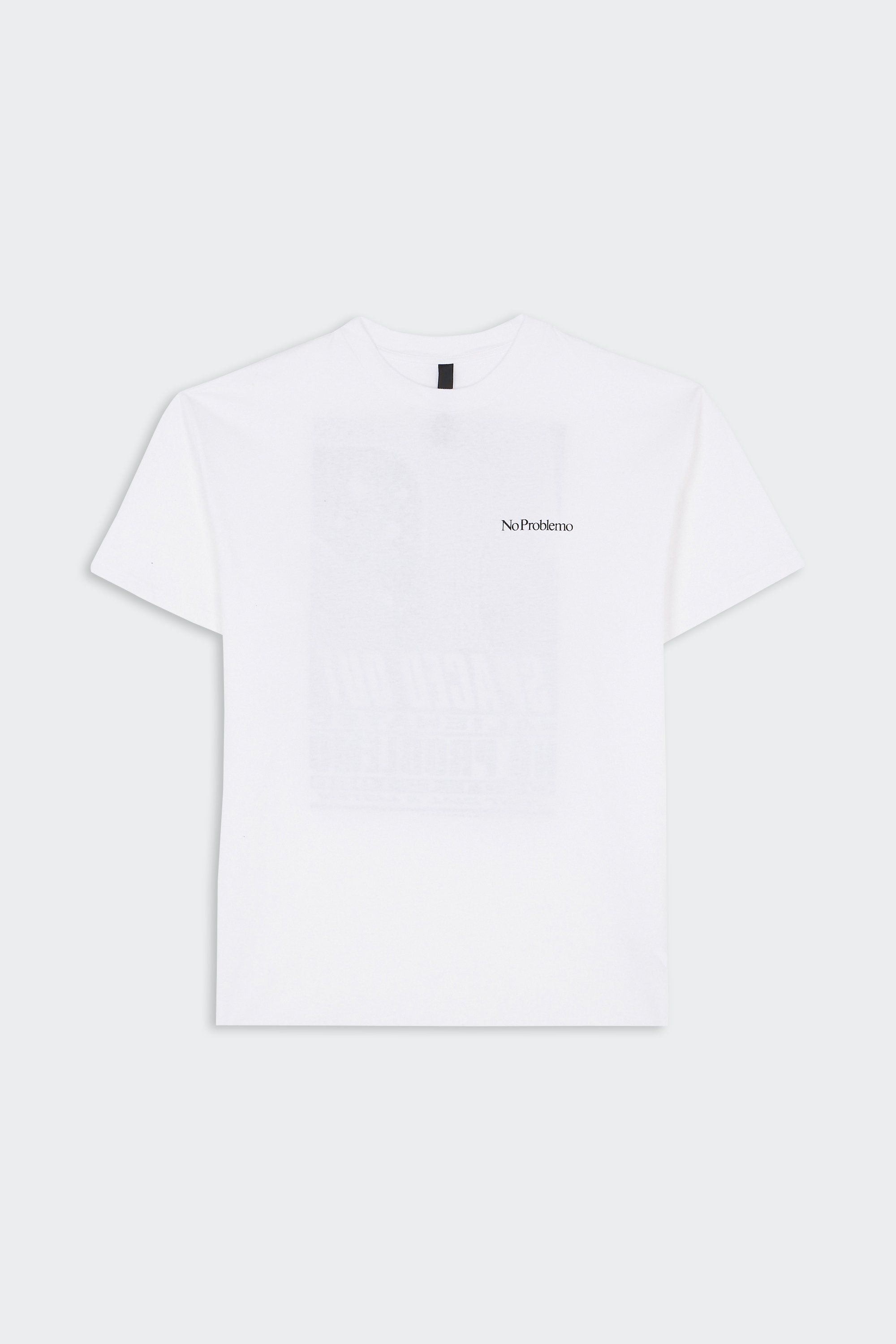 Regular-fit round-neck cotton T-shirt | White by NO PROBLEMO Regular-fit round-neck cotton T-shirt White