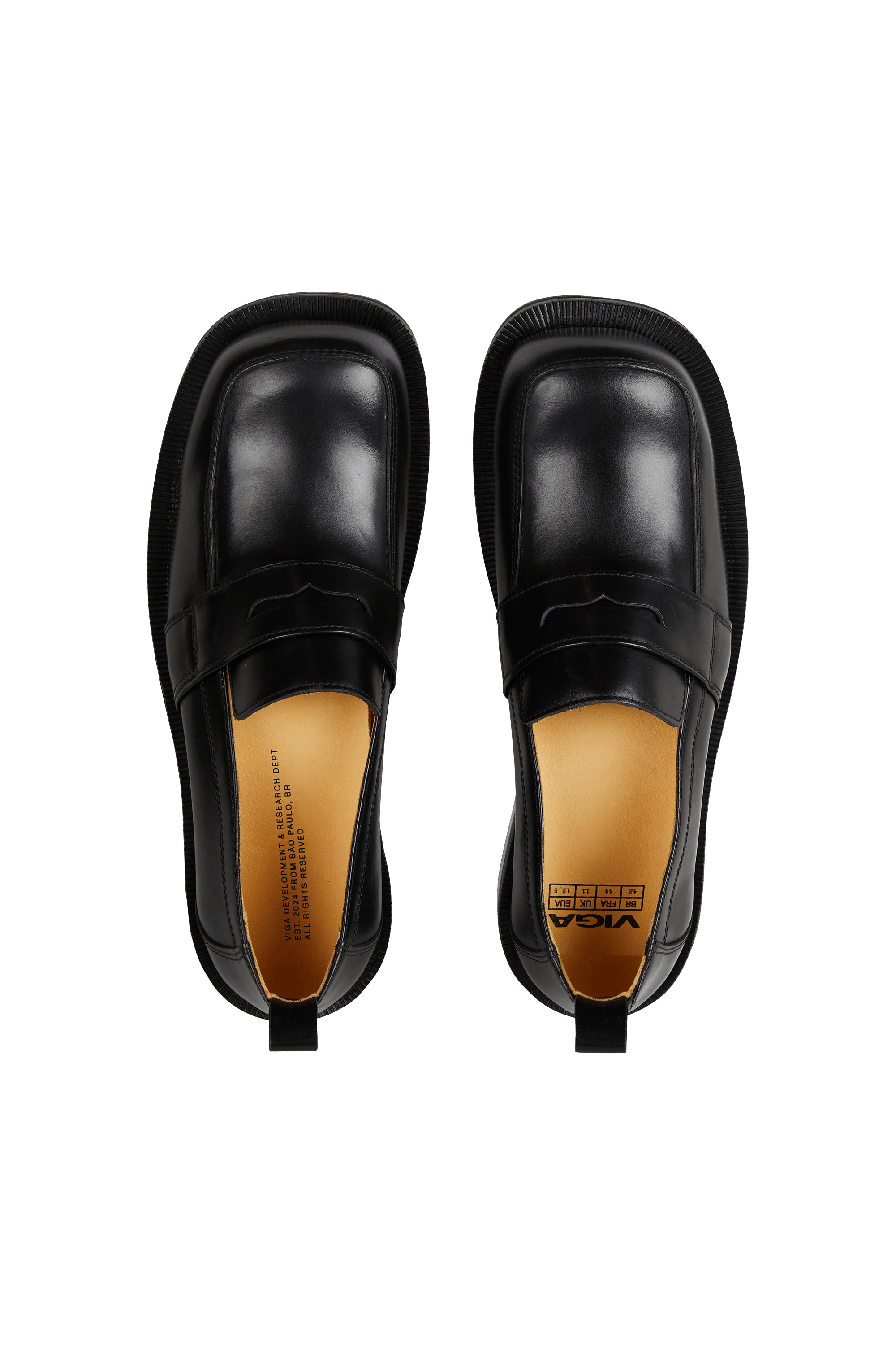 Leather deck shoes | Black VIGA Men