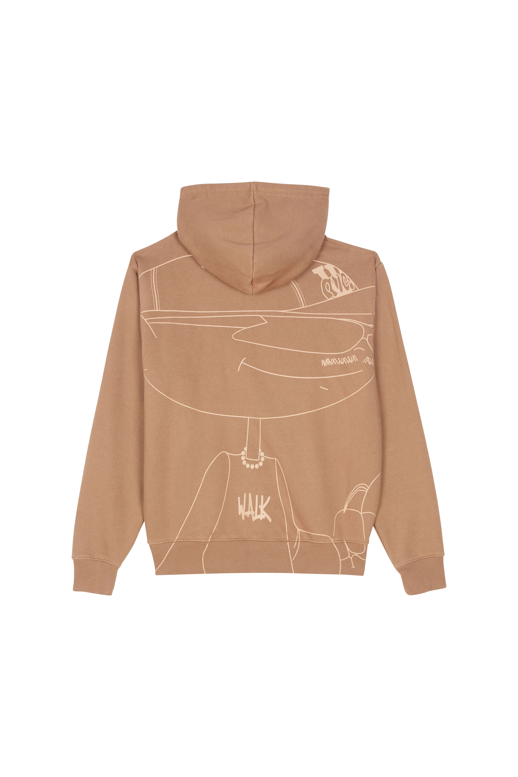 Hoodie WALK IN PARIS Marron