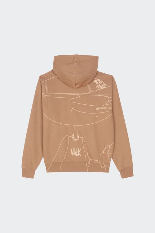 WALK IN PARIS Hoodie Marron