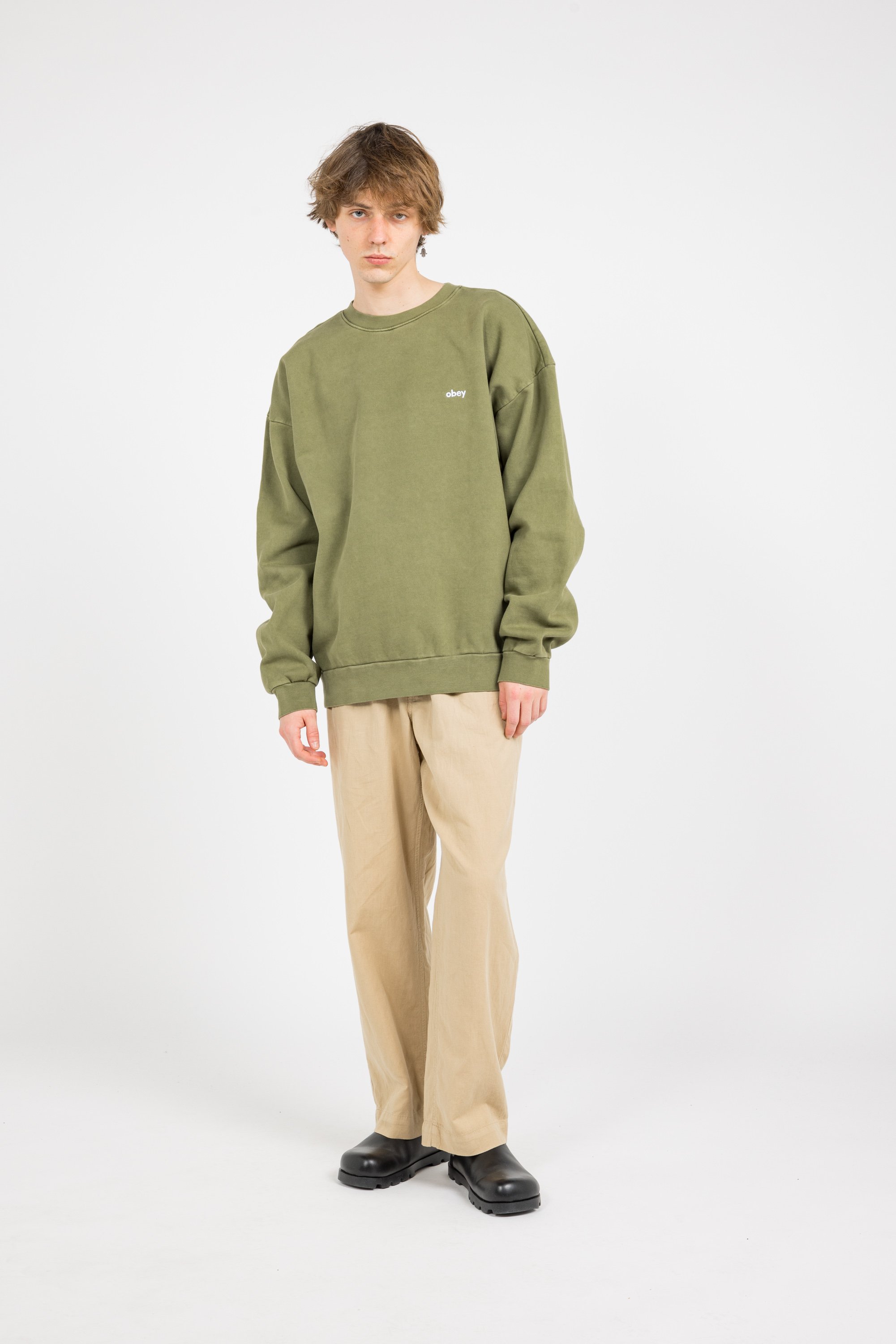 sweatshirt OBEY Khaki