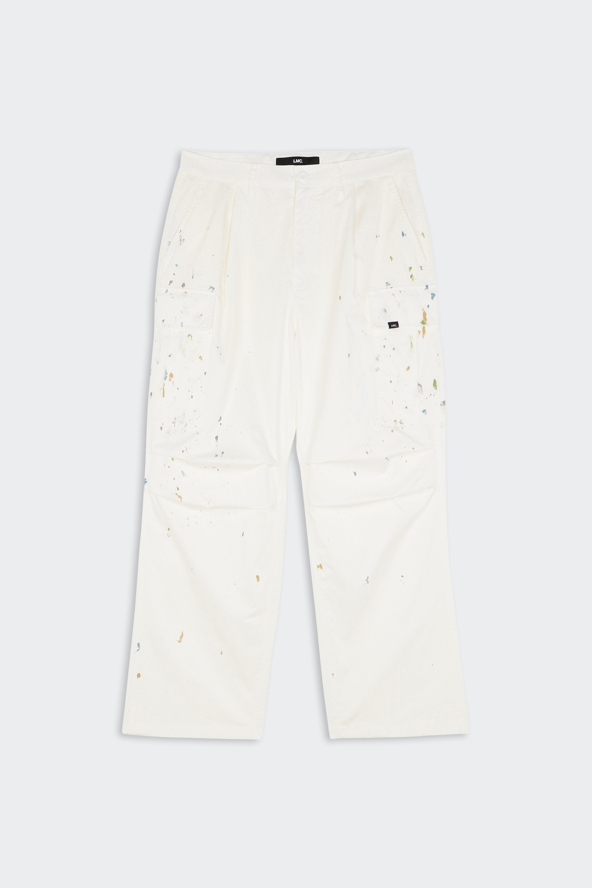 Cargo pants | White by LOST MANAGEMENT CITIES Cargo pants White