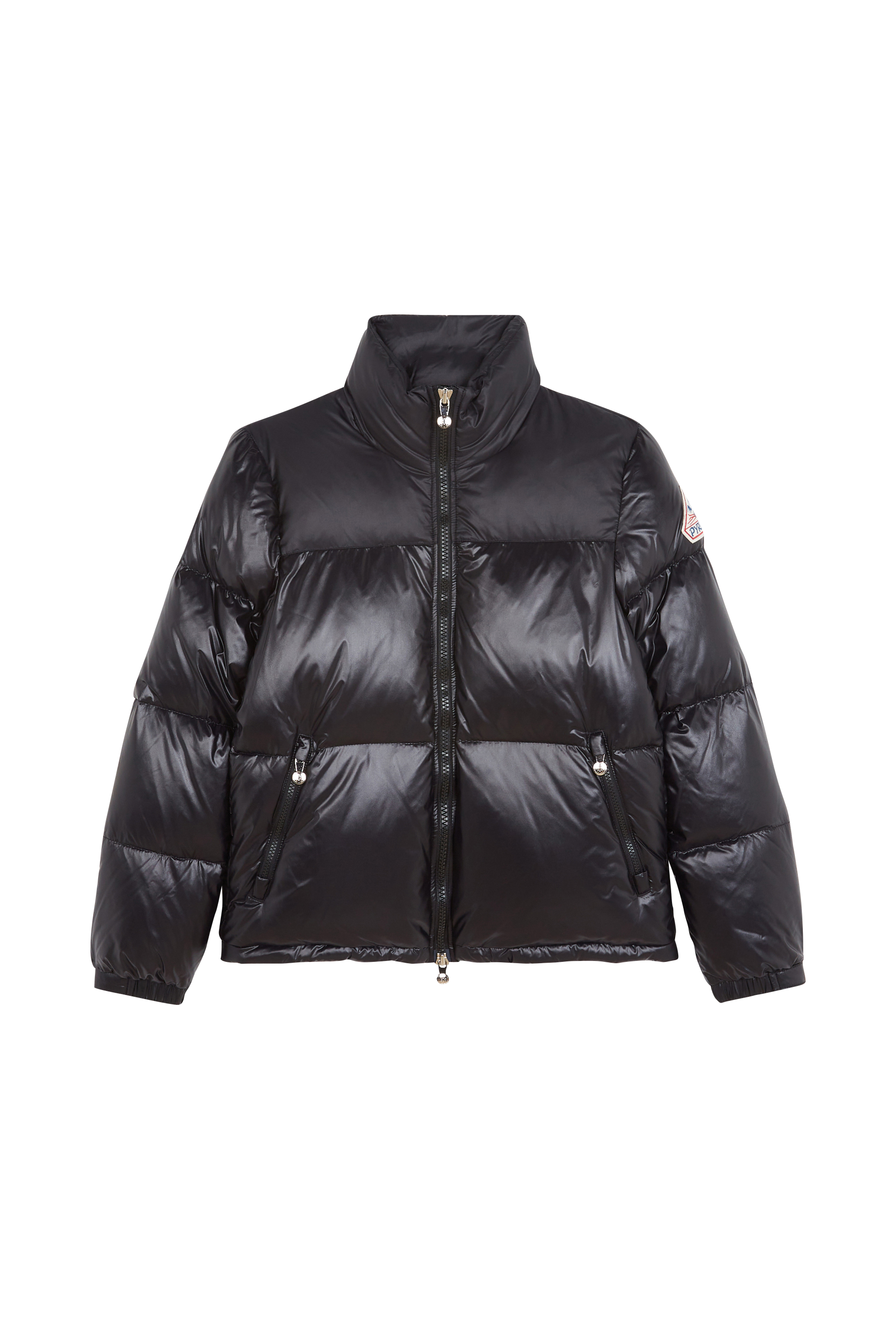 Lightweight quilted padded jacket with high neck Black