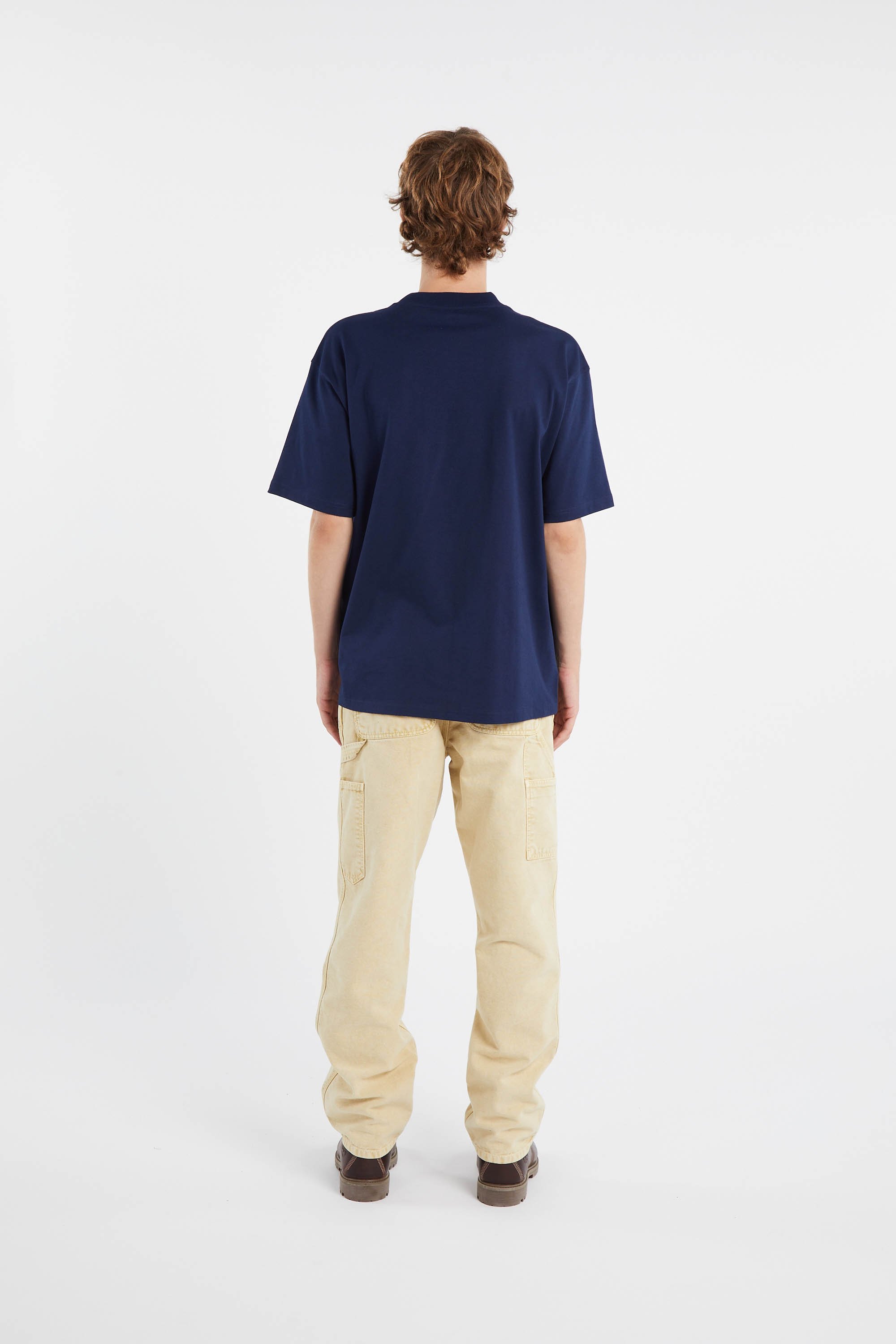 Regular-fit round-neck cotton T-shirt | Blue by CARHARTT WIP Regular-fit round-neck cotton T-shirt Blue