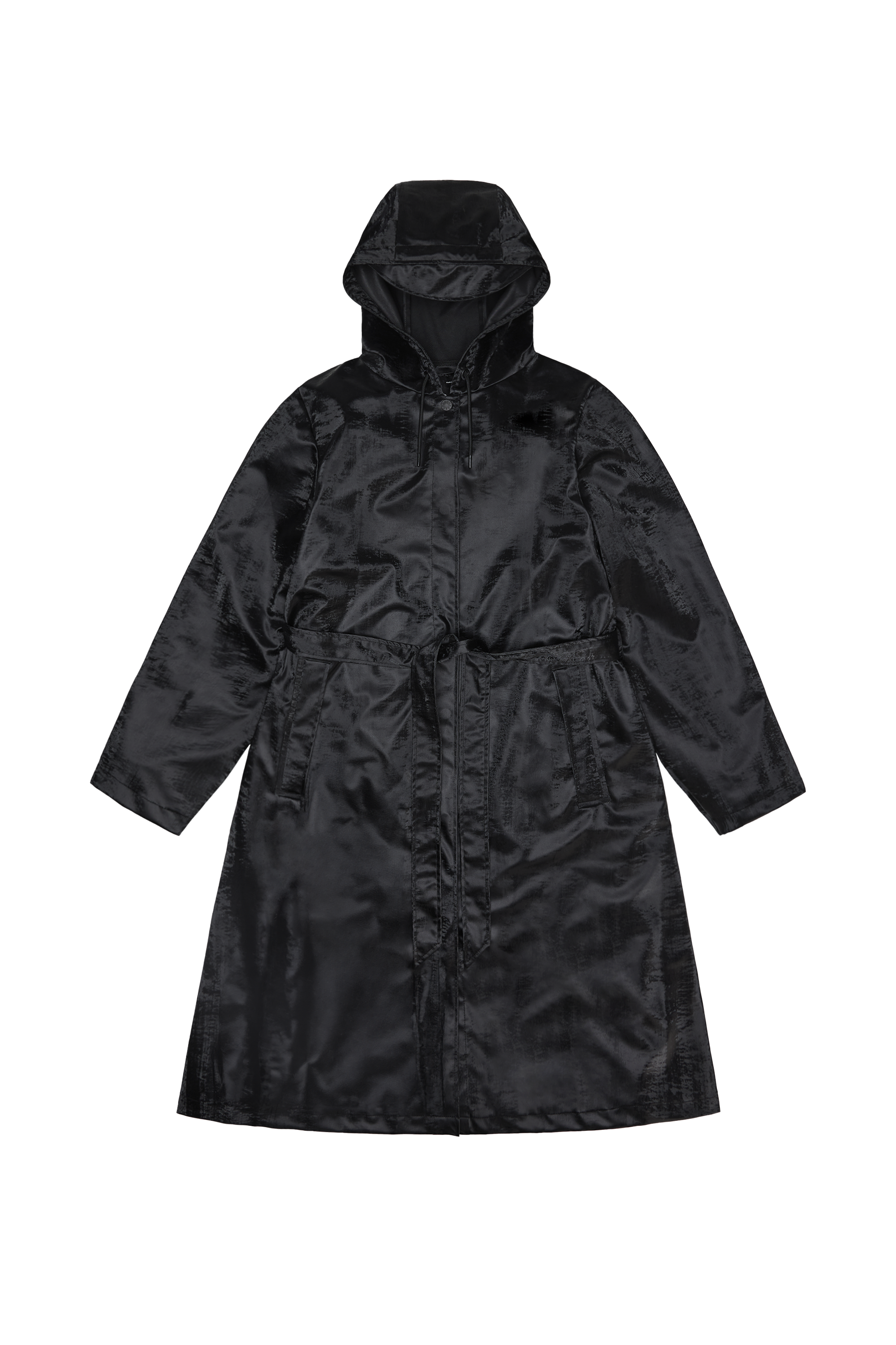 Raincoat A-line longer Coal