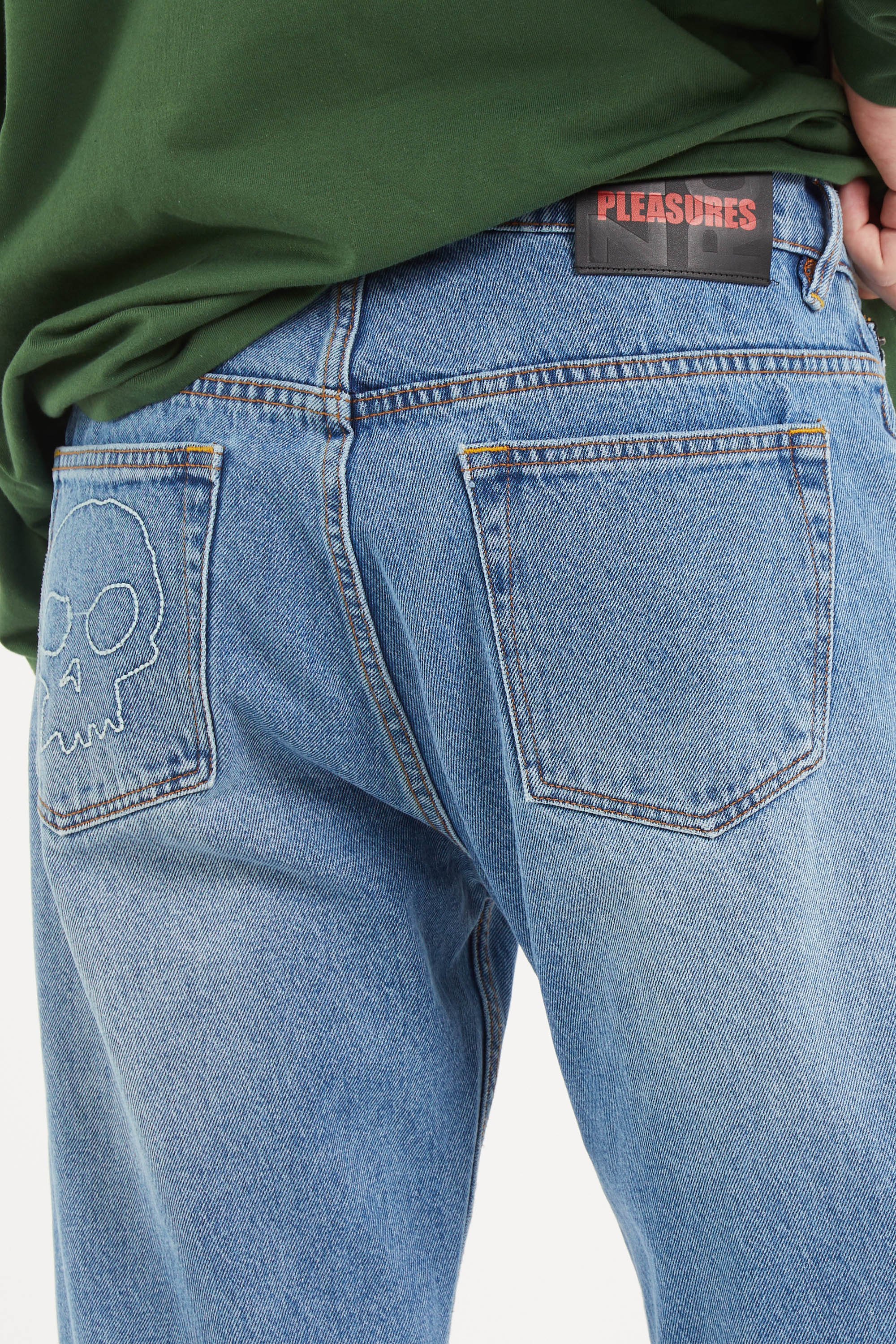 Jean large Bleu
