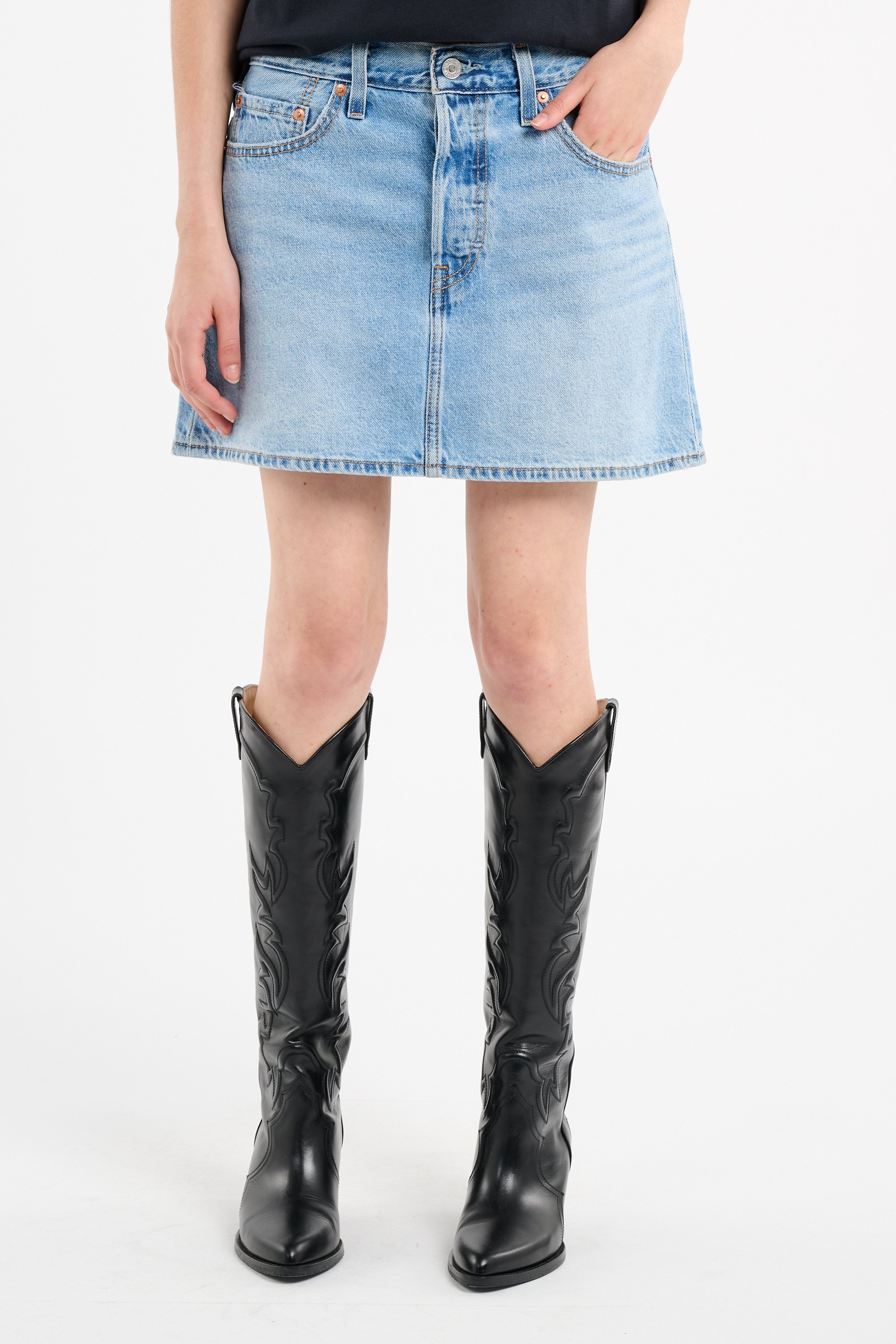 Jupe courte en denim | Bleu LEVI'S Femme
