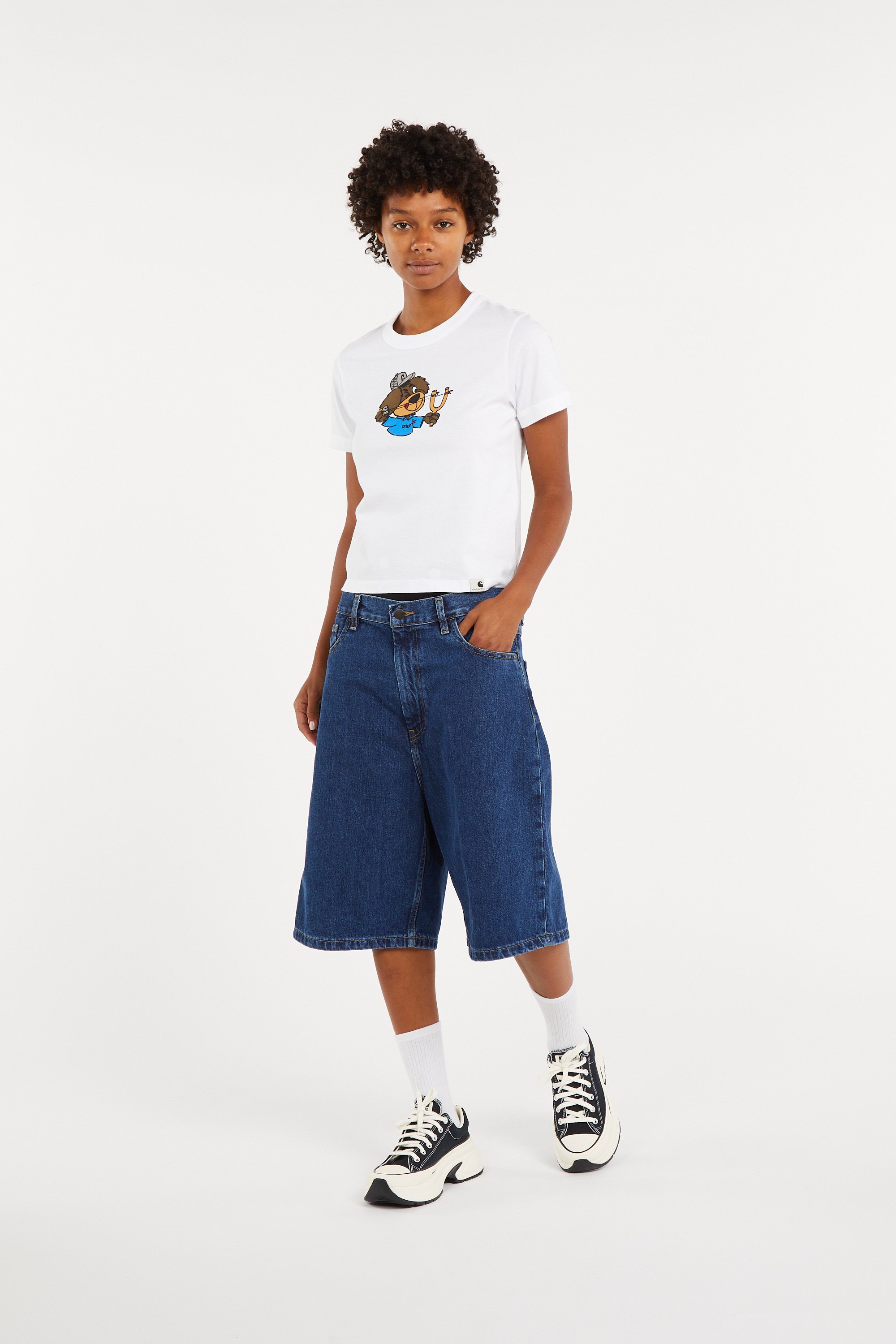 Regular-fit round-neck cotton T-shirt CARHARTT WIP White