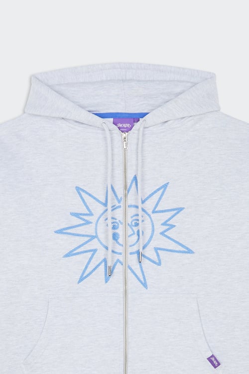 JACKER Hoodie zippé Gris