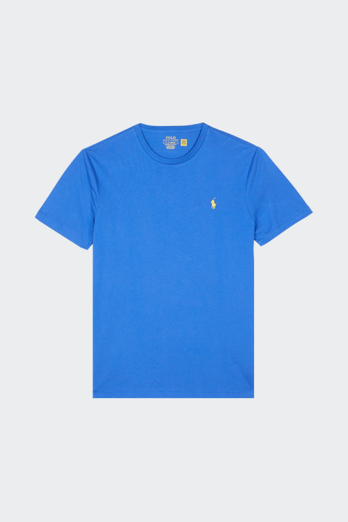 Stone Island chest logo-patch detail polo shirt T-shirt Bleu