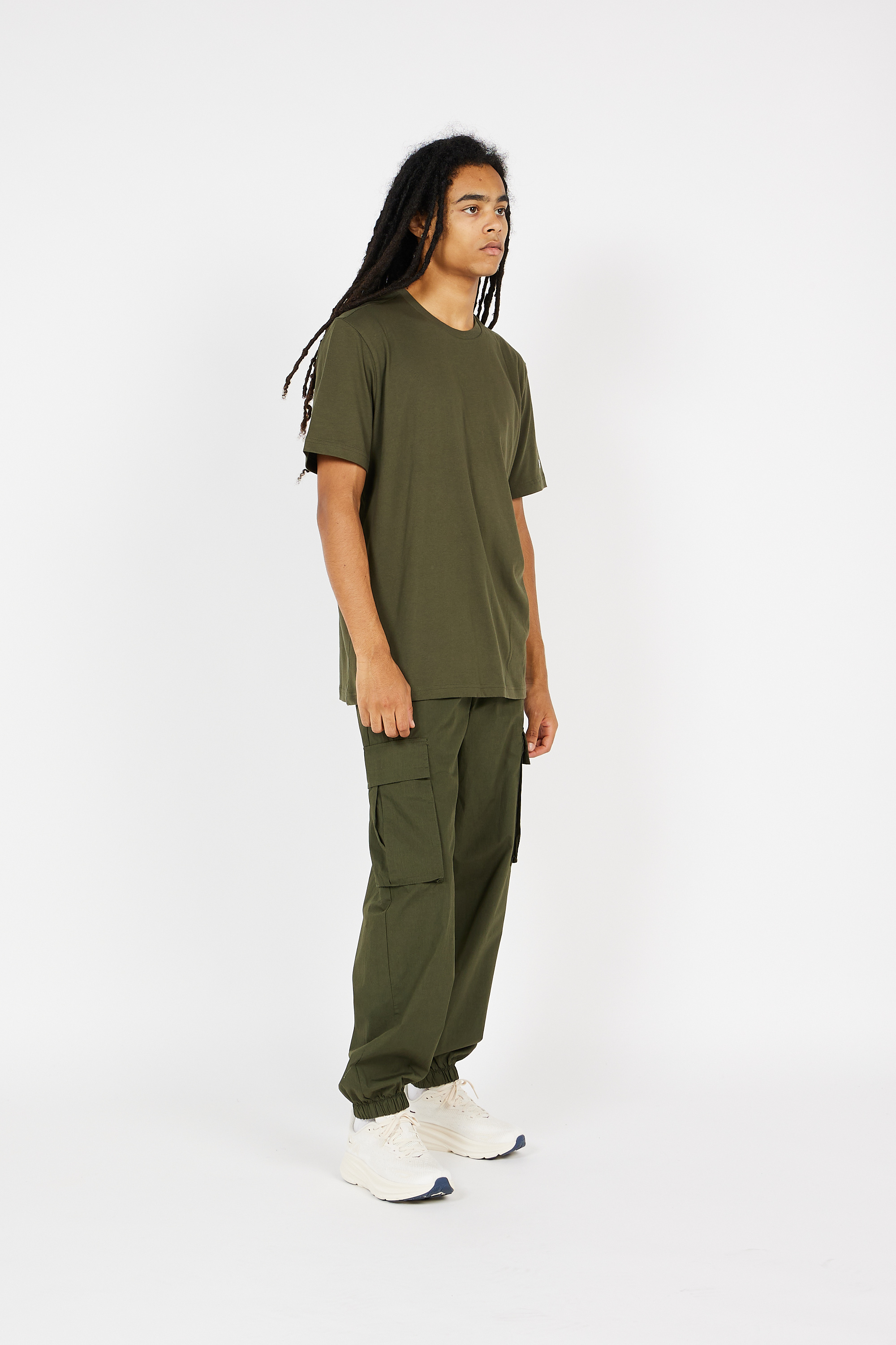 Pantalon cargo Vert
