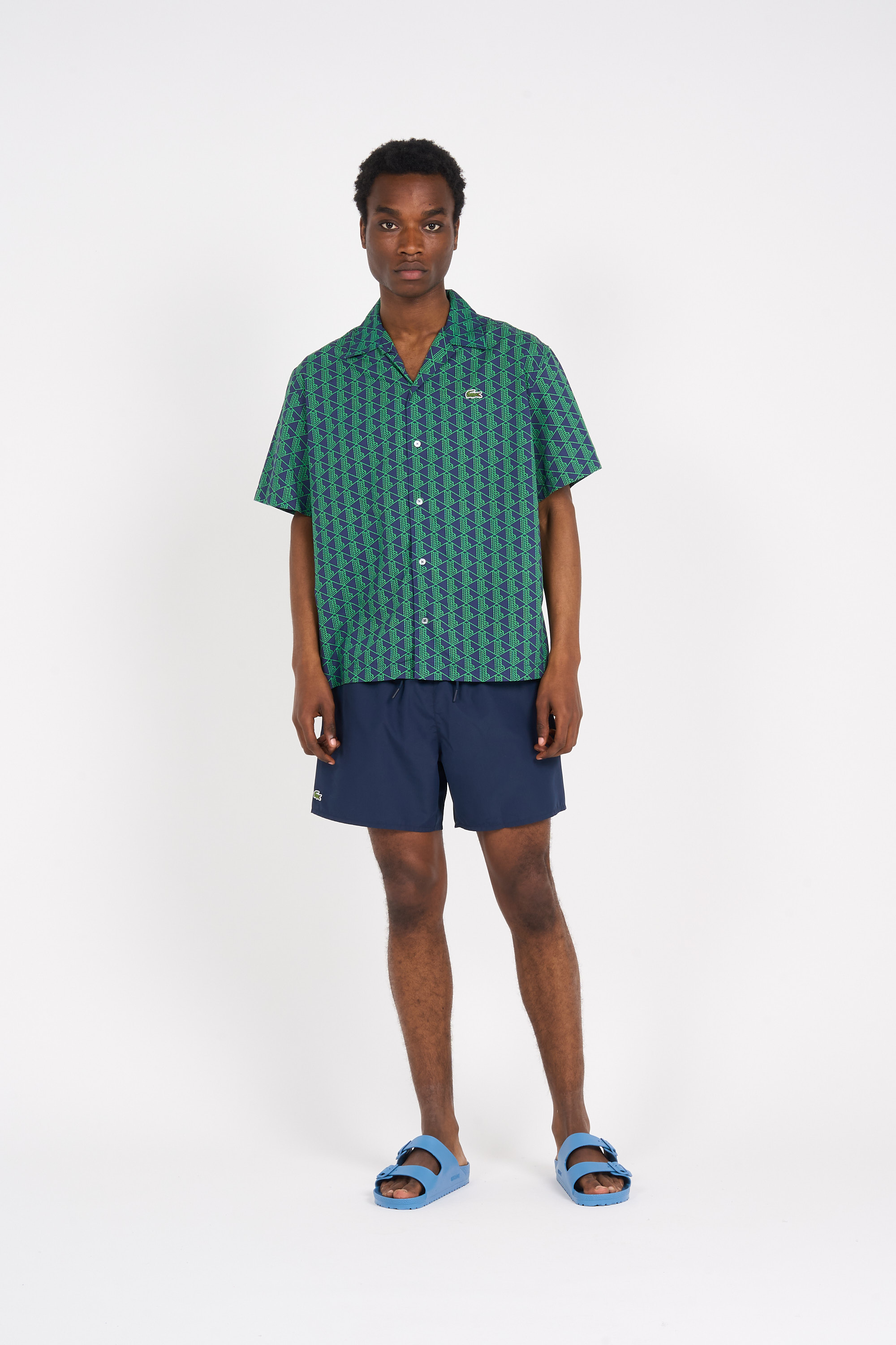 Sandales plates Bleu