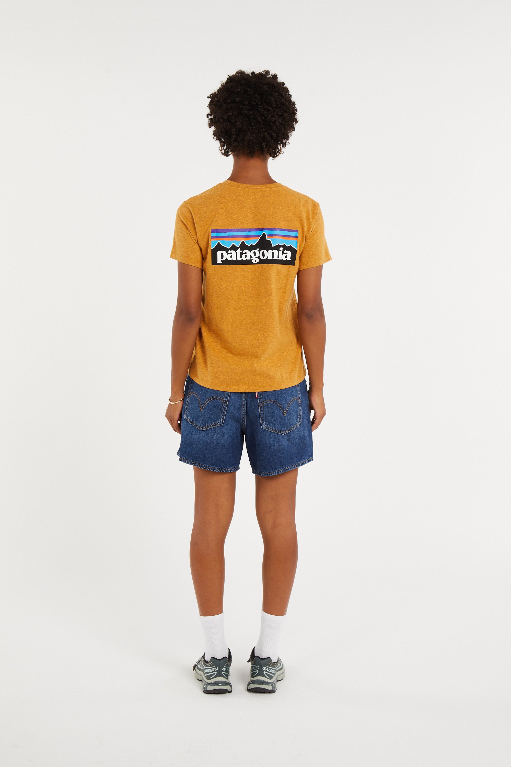 Regular-fit round-neck cotton T-shirt | Yellow PATAGONIA Women