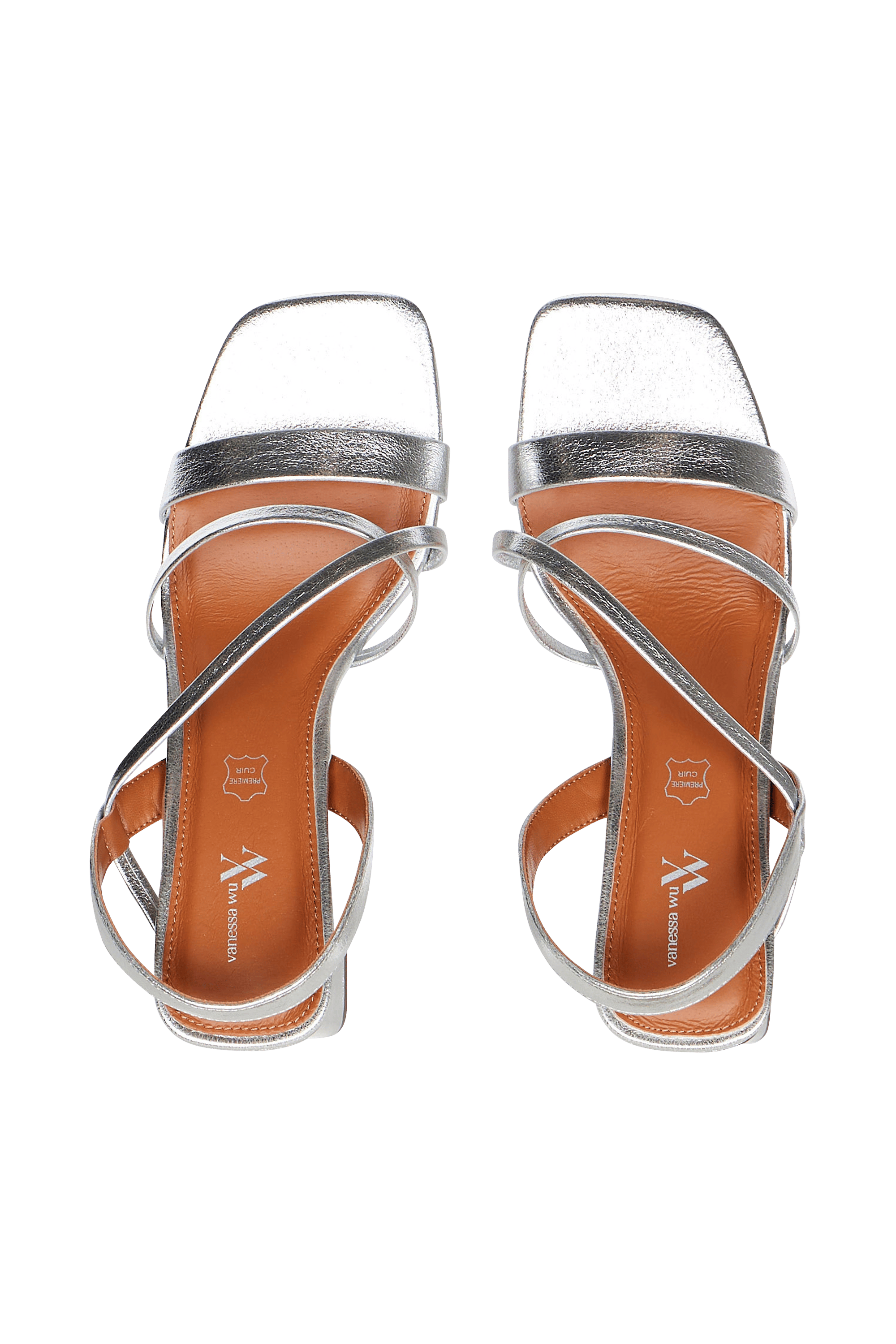 Heeled sandals VANESSA WU Silver