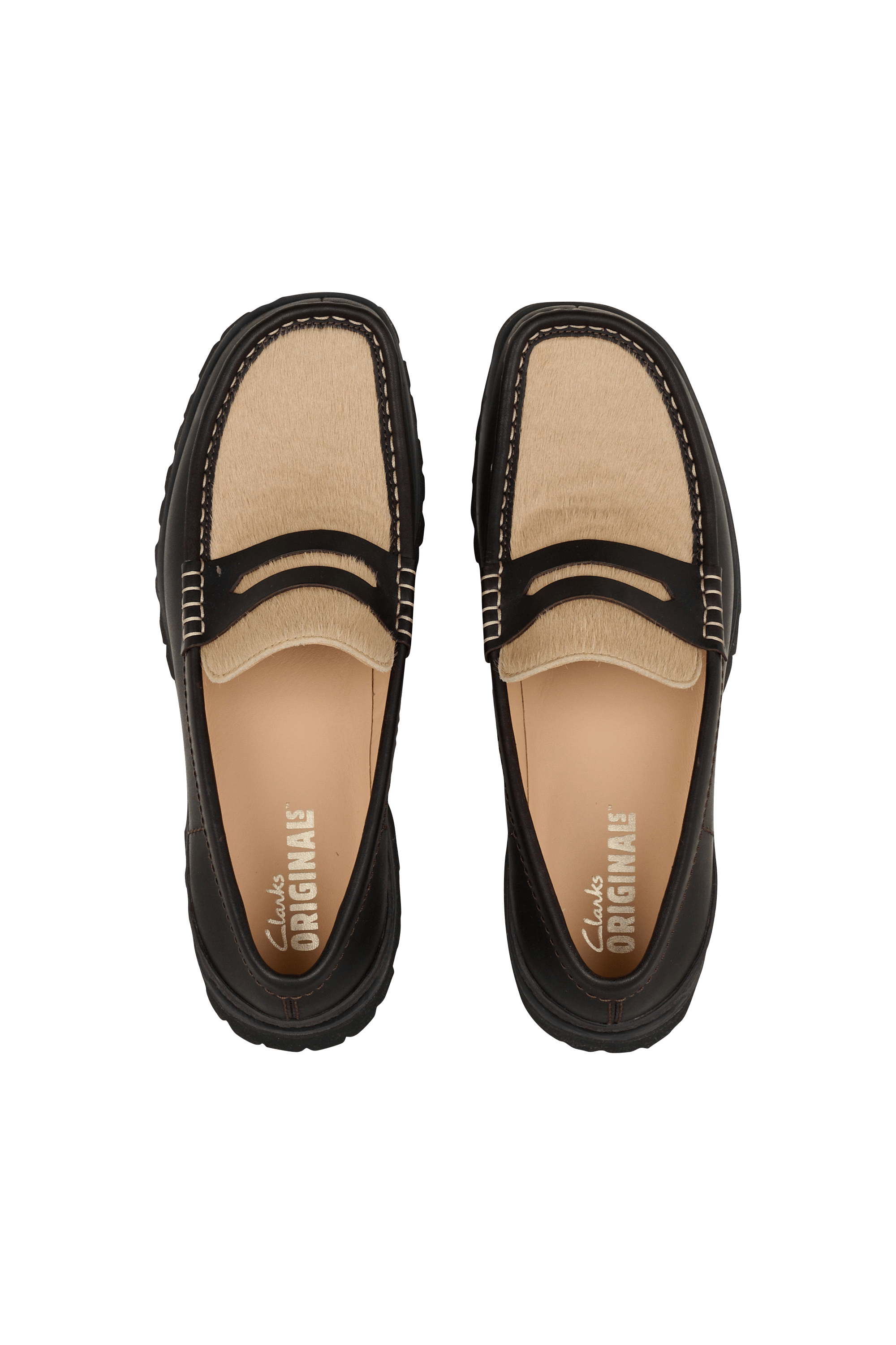 Mocassins en cuir CLARKS ORIGINALS Marron
