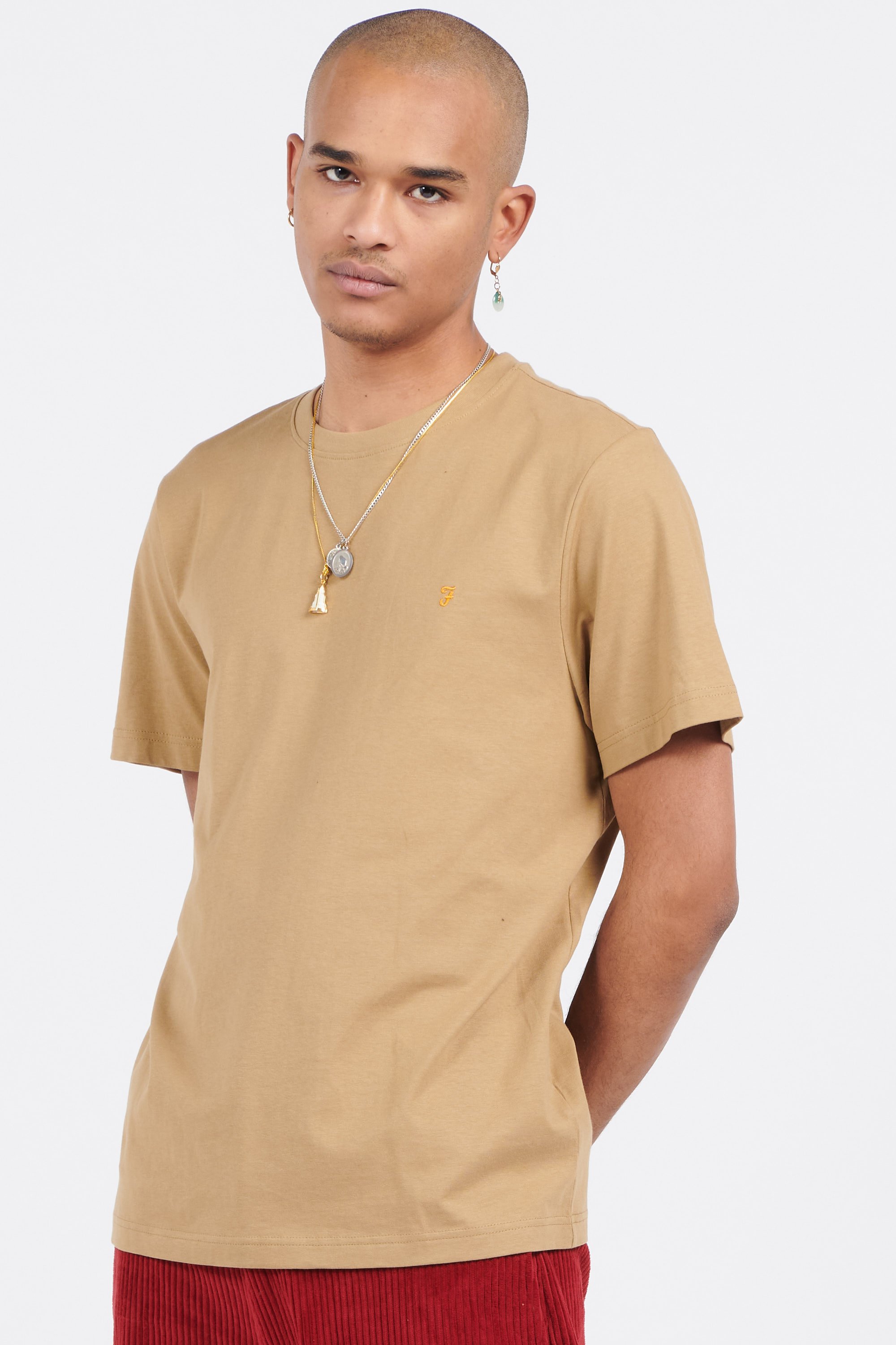 T-shirt | Beige by FARAH T-shirt Beige
