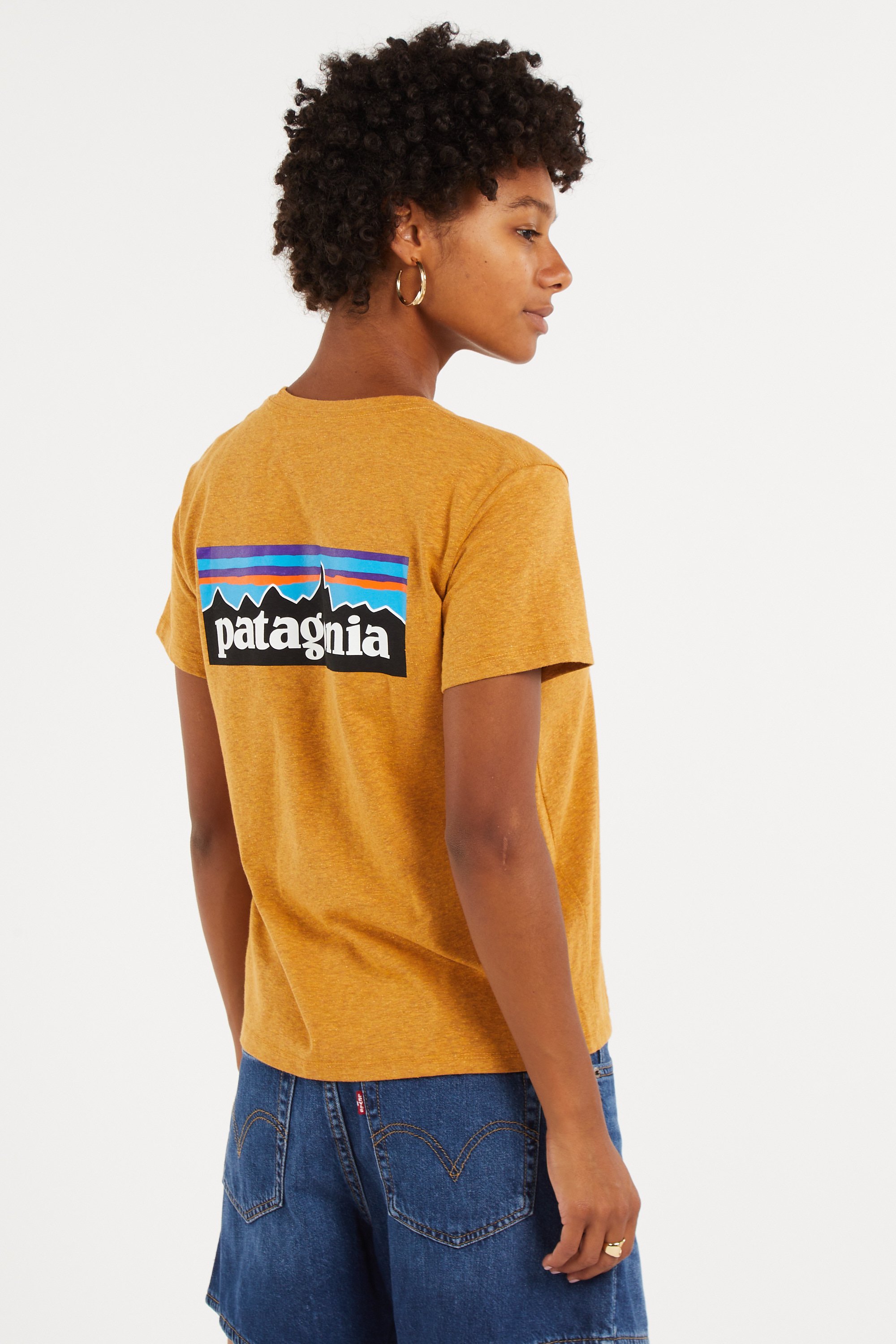Regular-fit round-neck cotton T-shirt | Yellow PATAGONIA Women