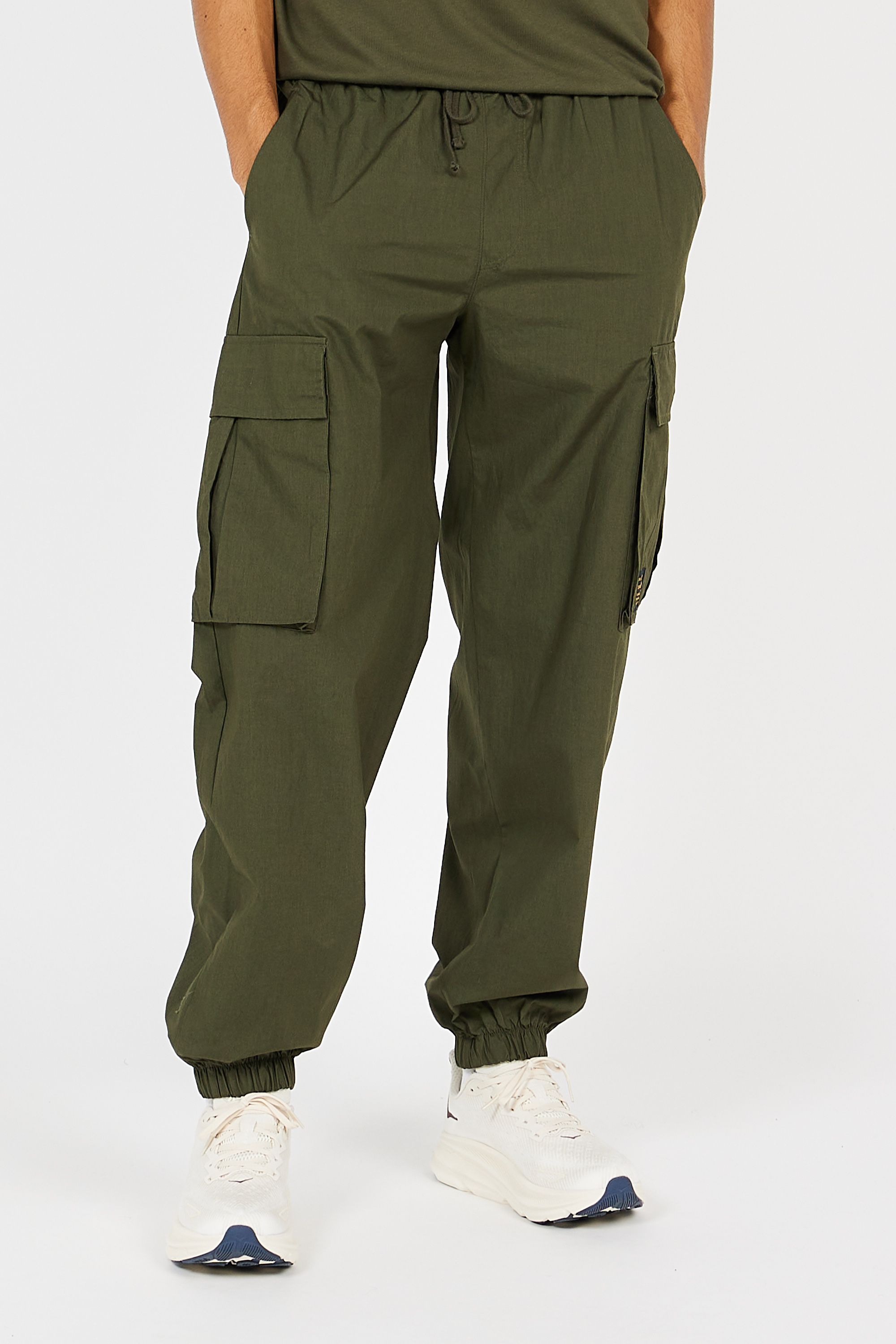 Pantalon cargo Vert