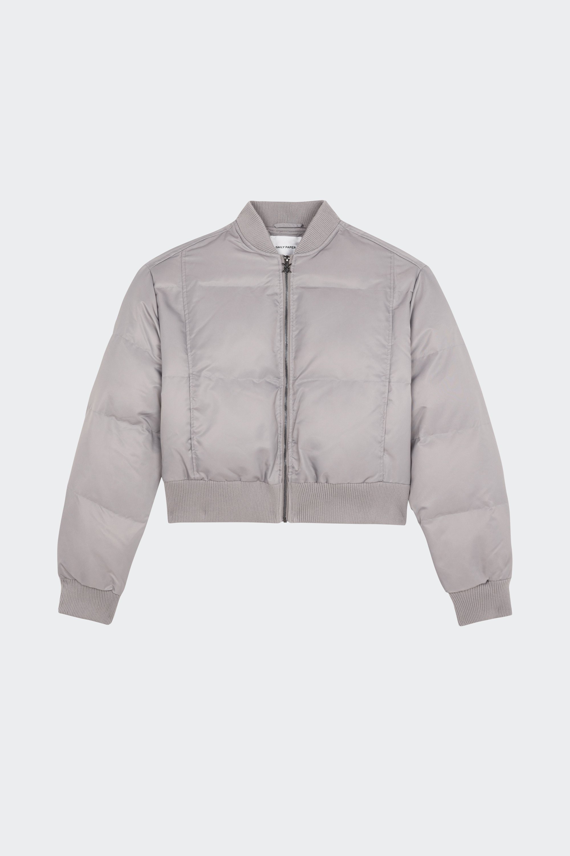 Lightweight quilted padded jacket with high neck | Grey by DAILY PAPER Lightweight quilted padded jacket with high neck Grey