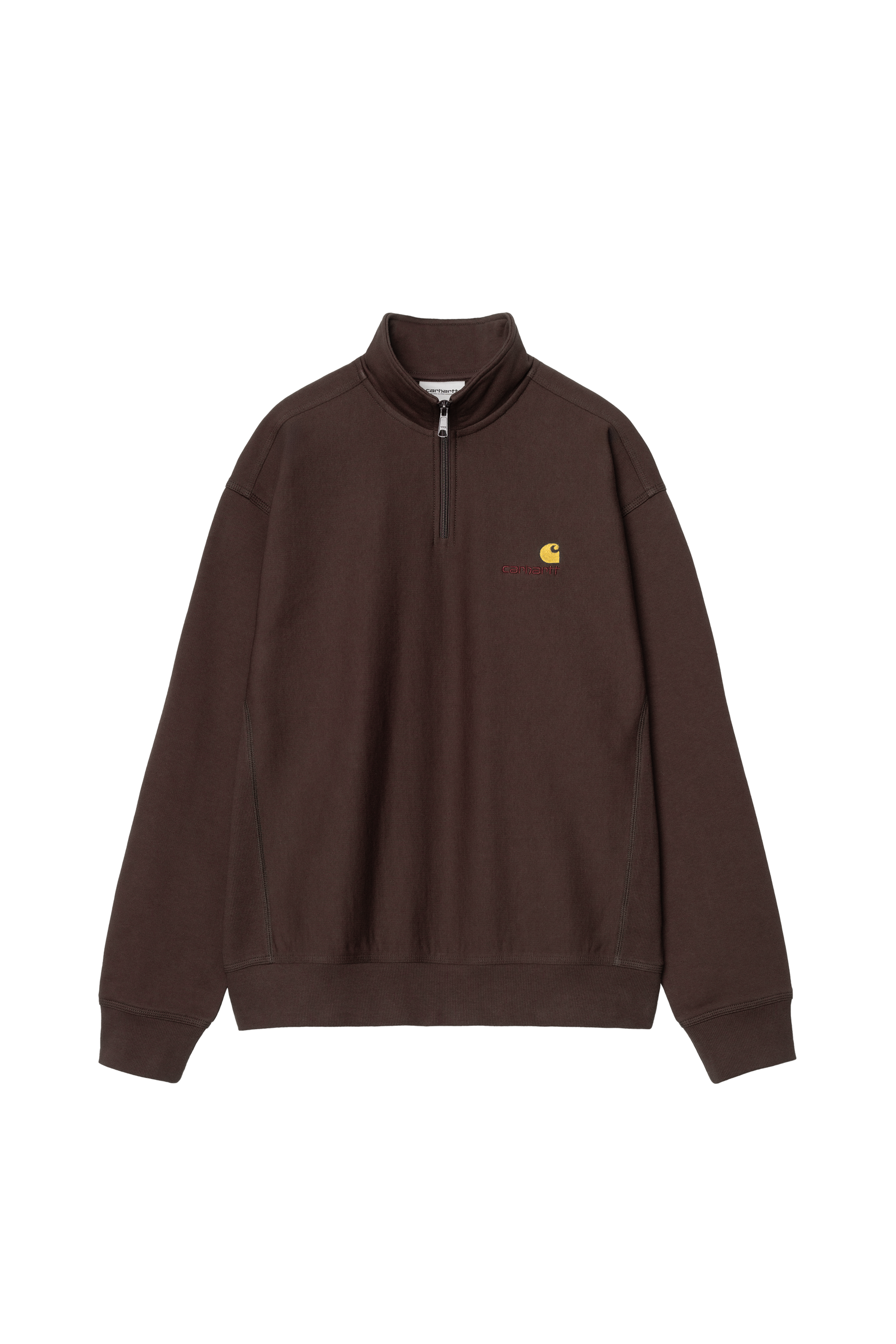 Slim-fit zip-up tracksuit top  Half Zip American Script  Palisander