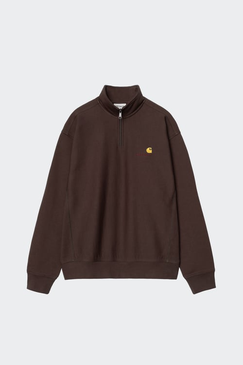 Sweat zippé - Taille XS Marron