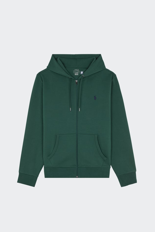 Zip up Hoodie Double knit Full zip Green Polo Ralph Lauren Man Citadium