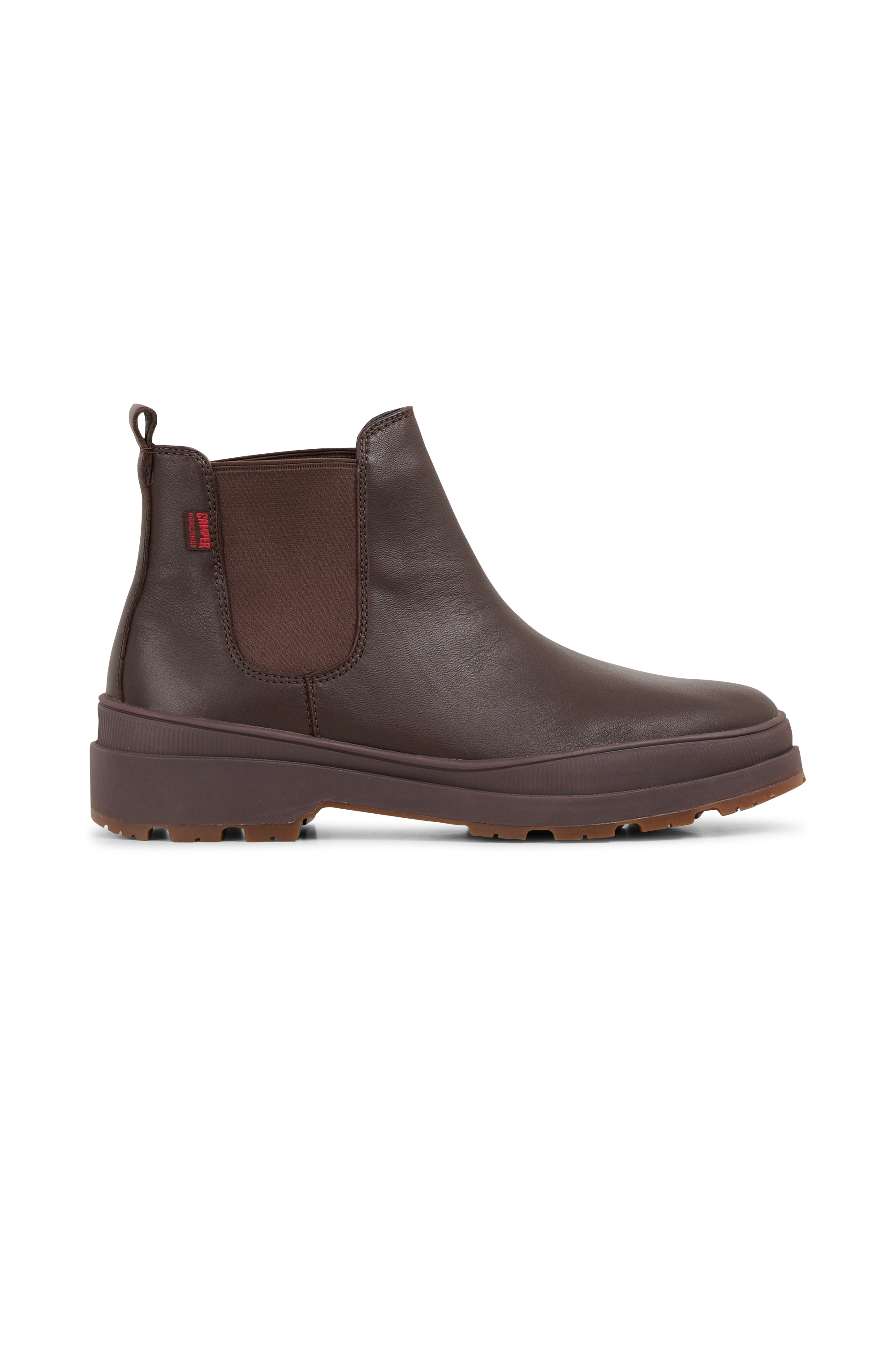 Heeled leather mid-calf boots Brown