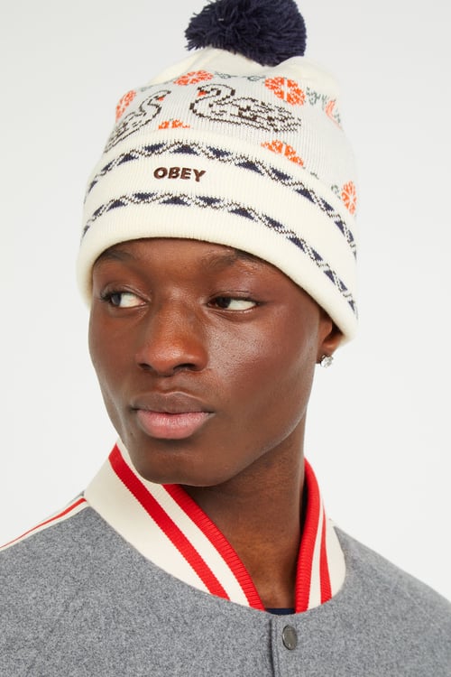 OBEY Beanie Beige