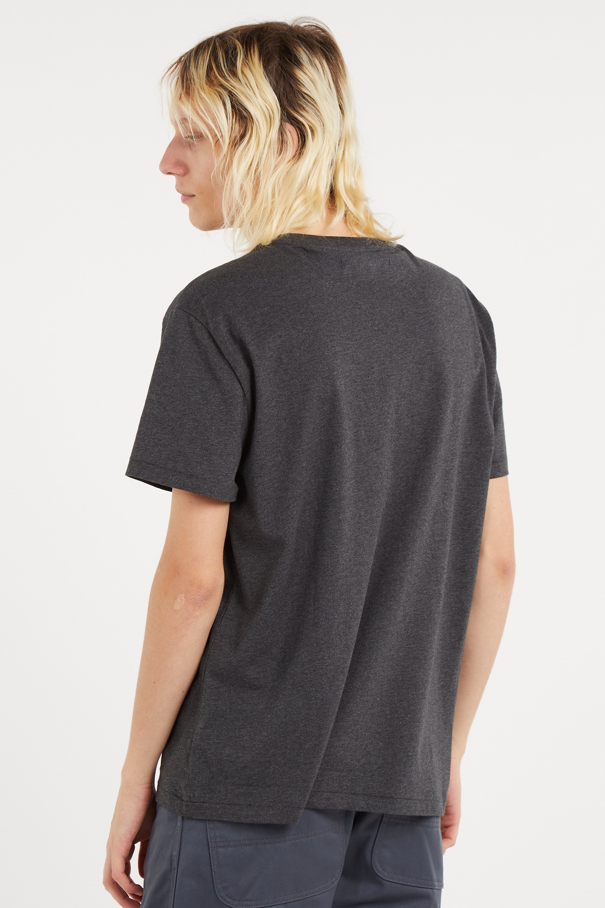 Regular-fit round-neck cotton T-shirt | Grey POLO RALPH LAUREN Men
