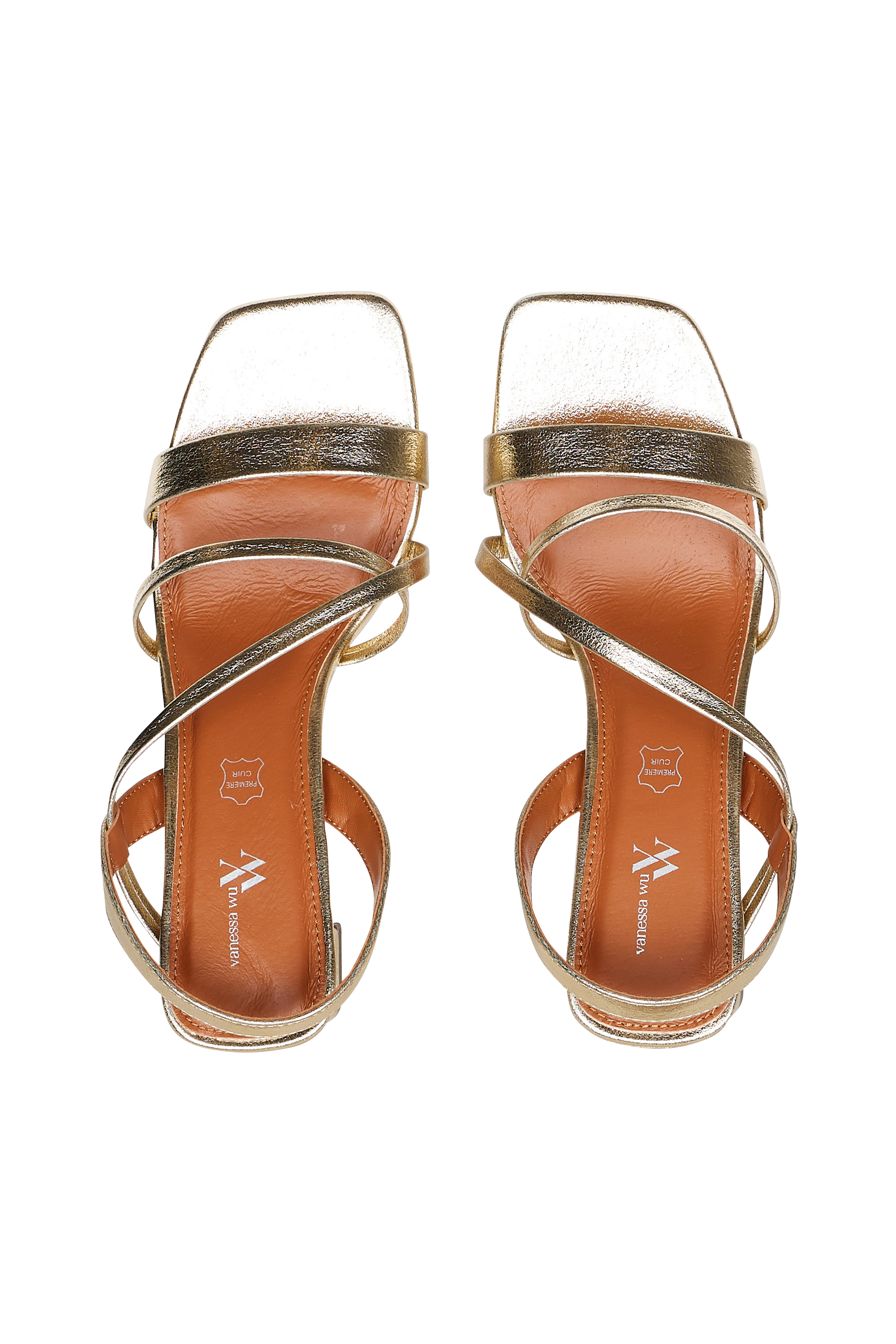 Heeled sandals VANESSA WU Yellow