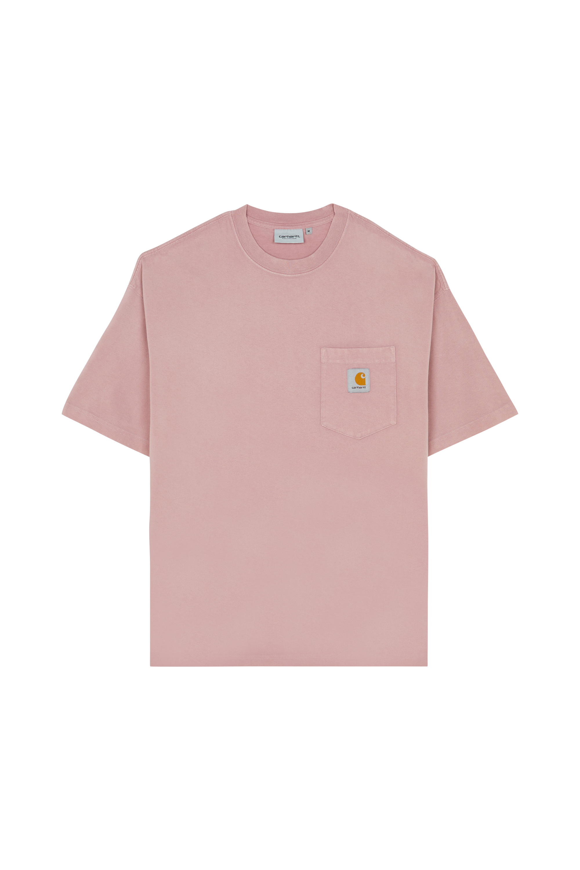 Regular-fit round-neck cotton T-shirt Pink